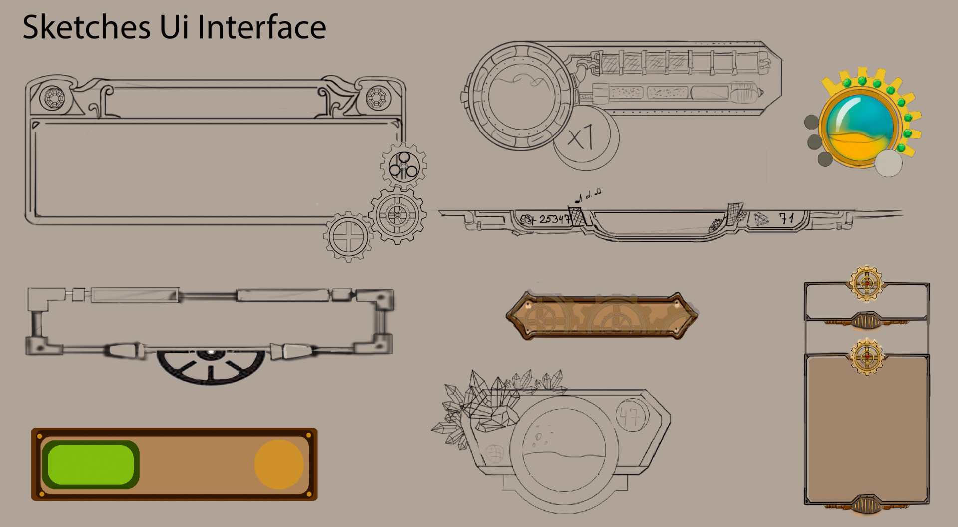 Margarita Kozhina - Steampunk UI.
