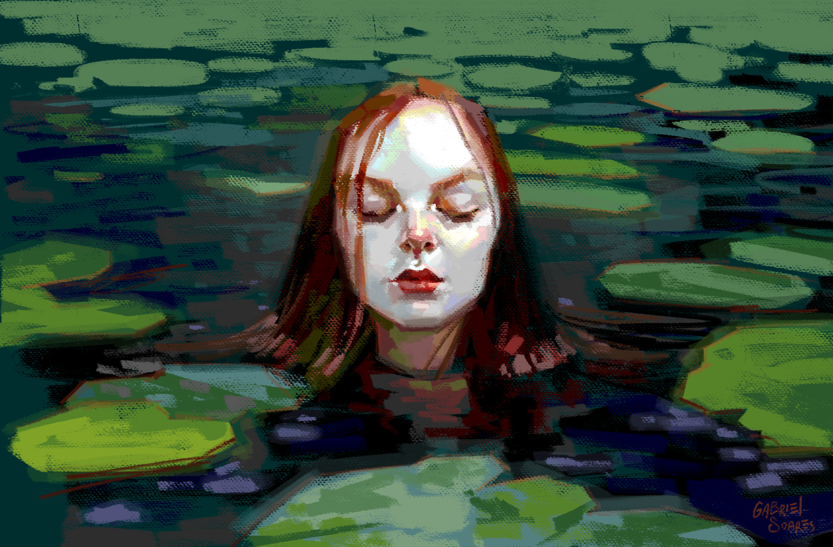 Artstation Girl On The Lake Gabriel Soares