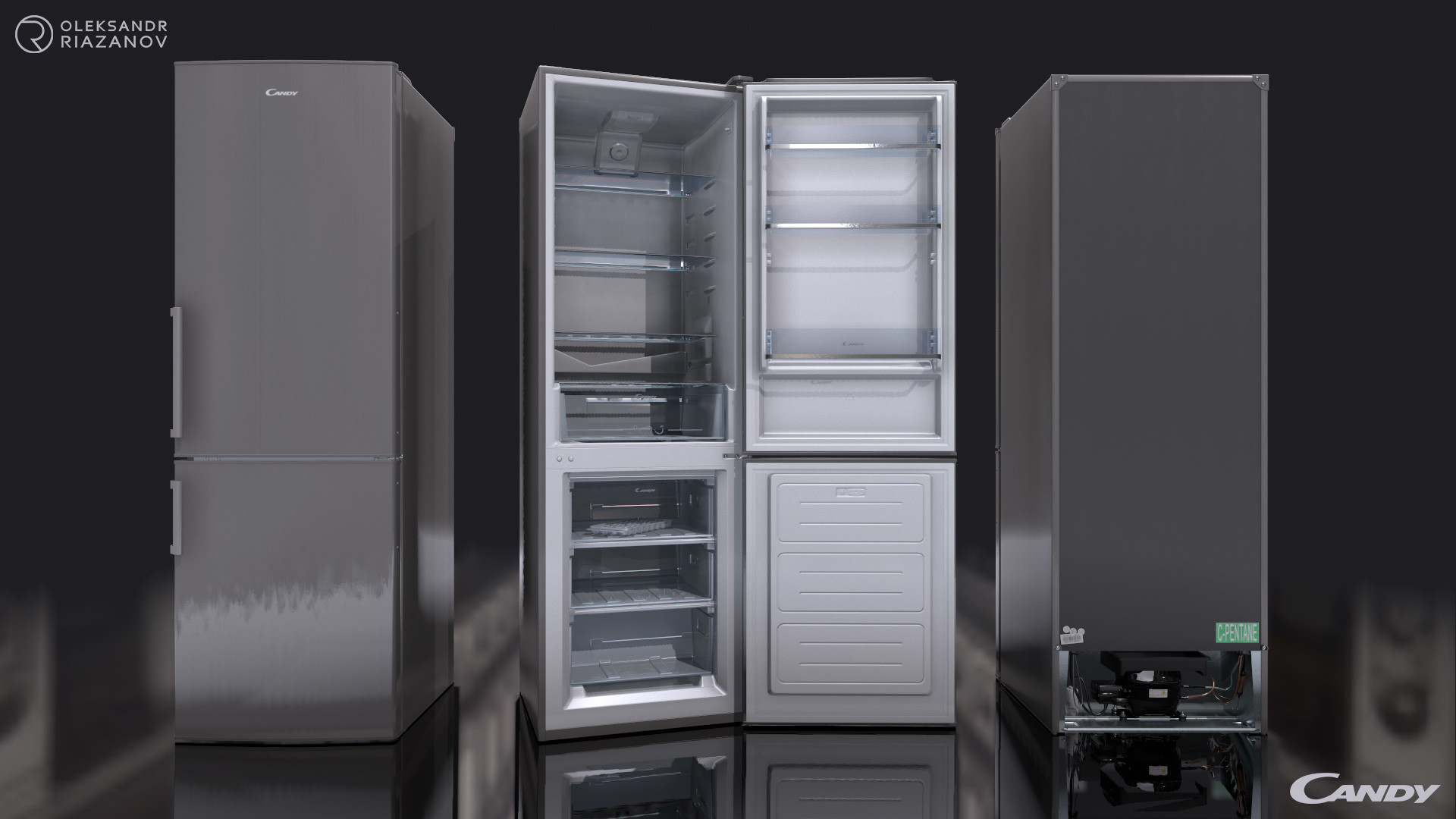 Холодильник Candy CCBS 6182 W