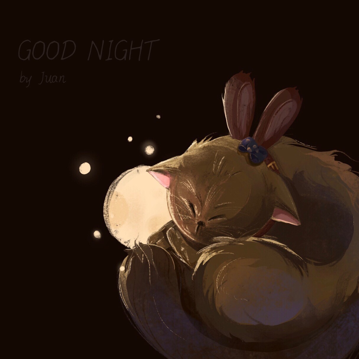 juan zhang good night a cat wants to