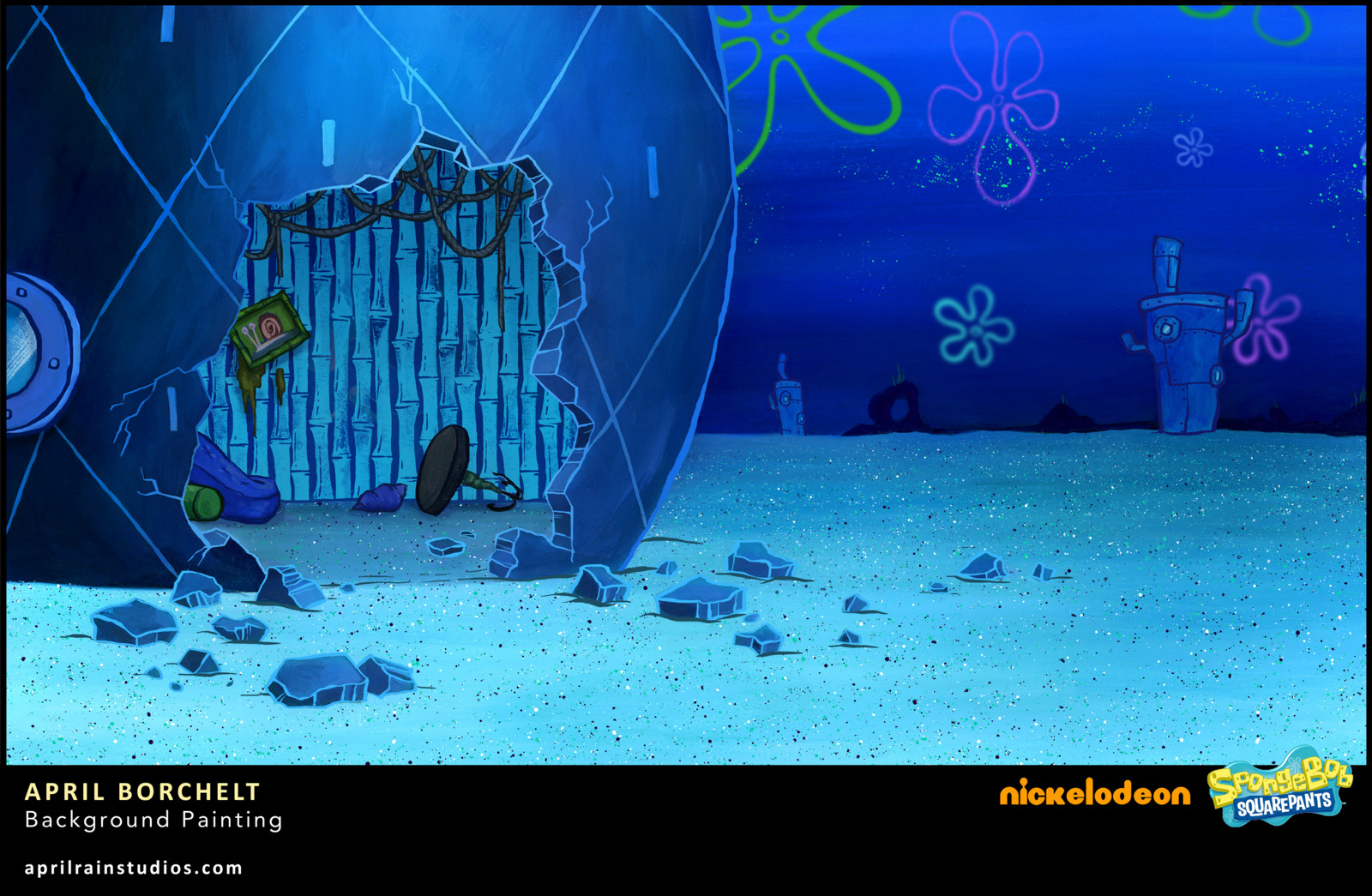 Artstation Bg For Spongebob Squarepants April Borchelt