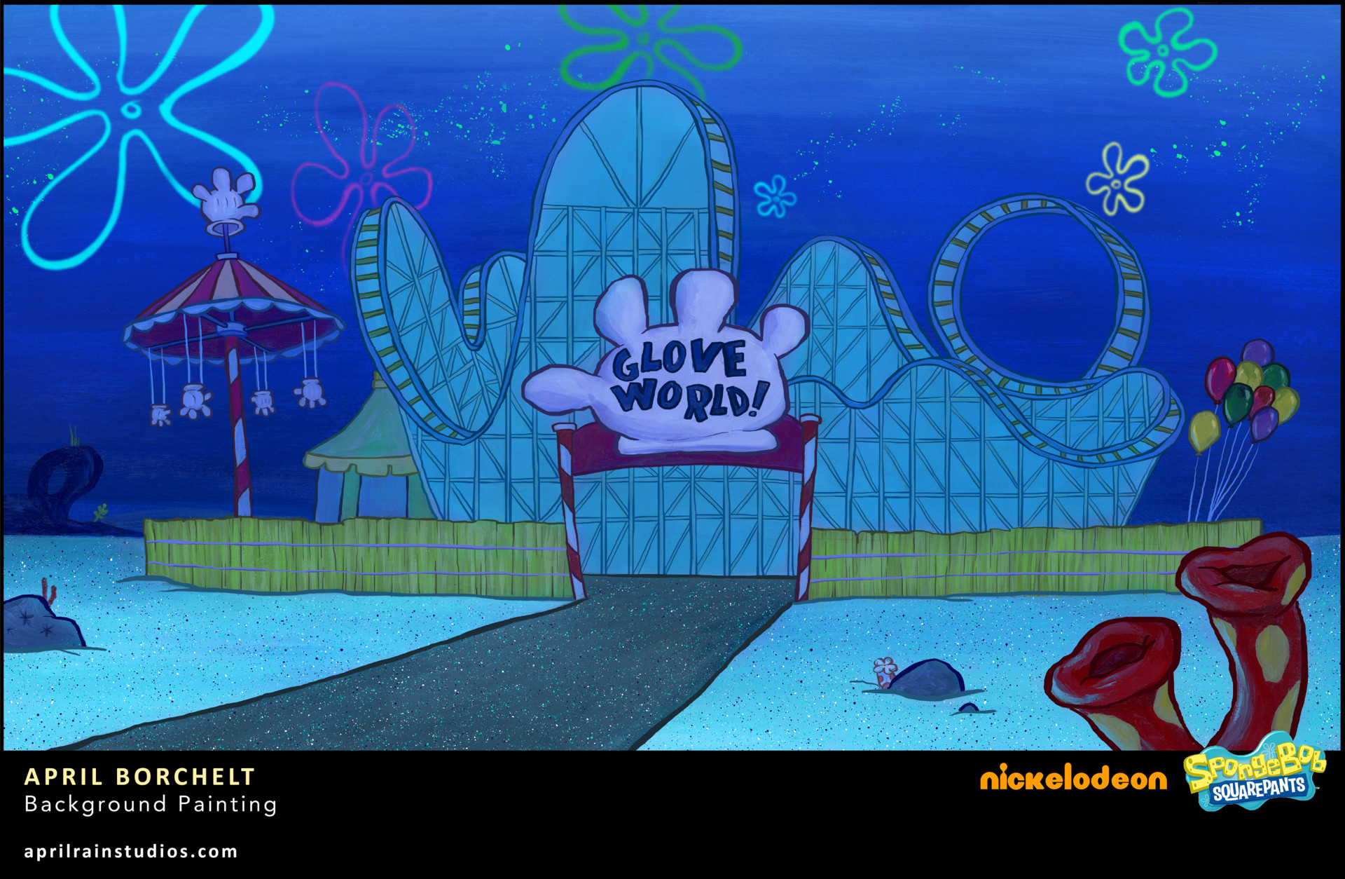 Artstation Bg For Spongebob Squarepants April Borchelt