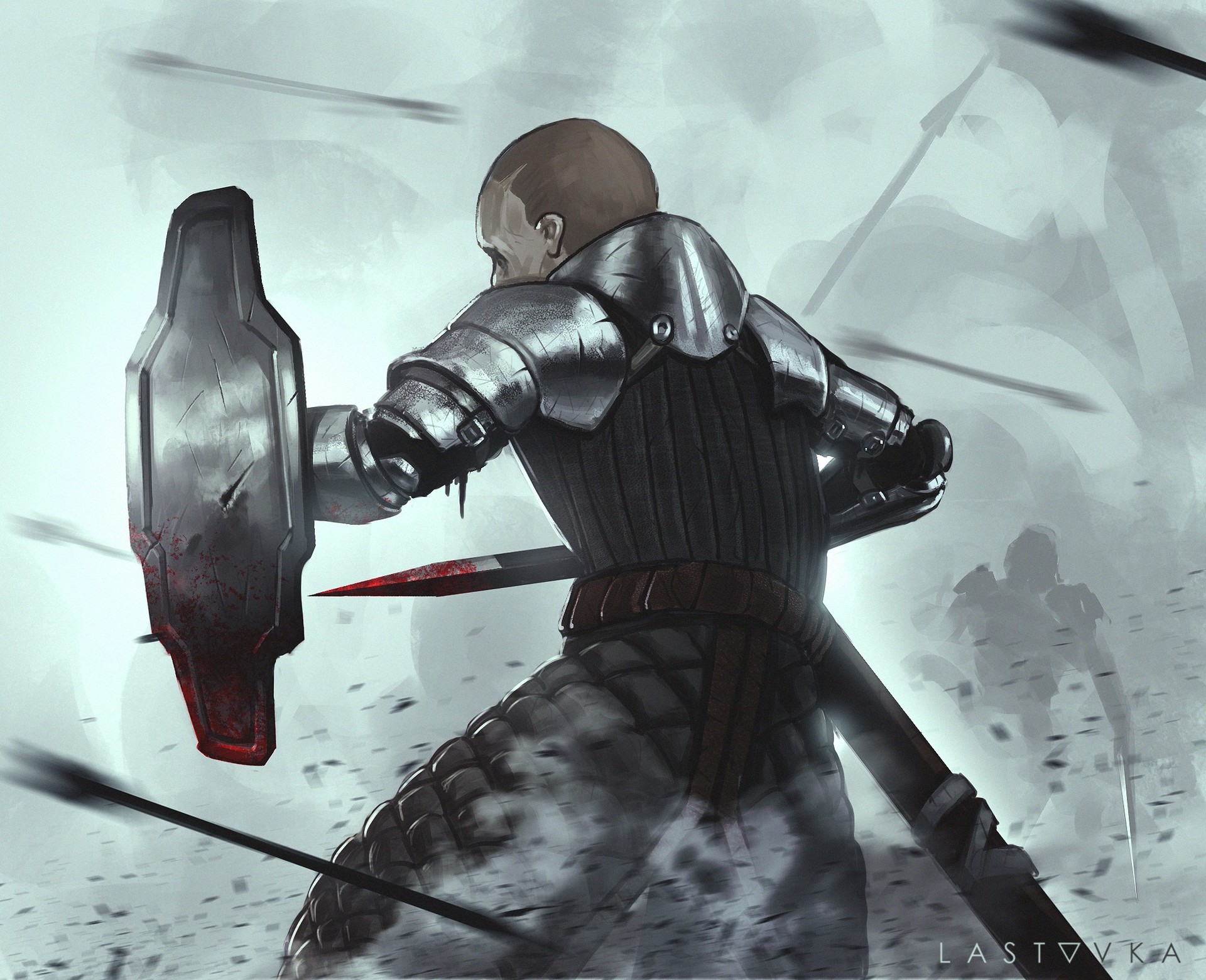 Artstation Shieldman Dmitry Lastovka