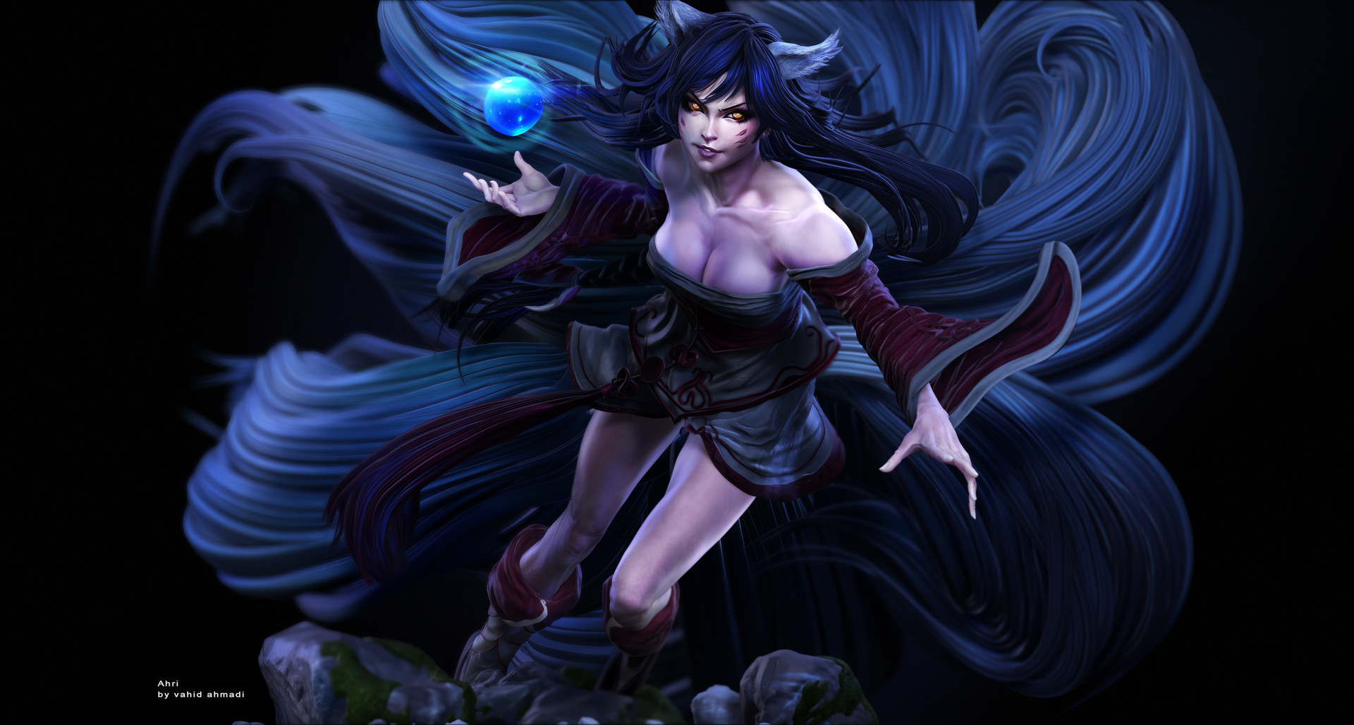 Artstation Ahri Vahid Ahmadi