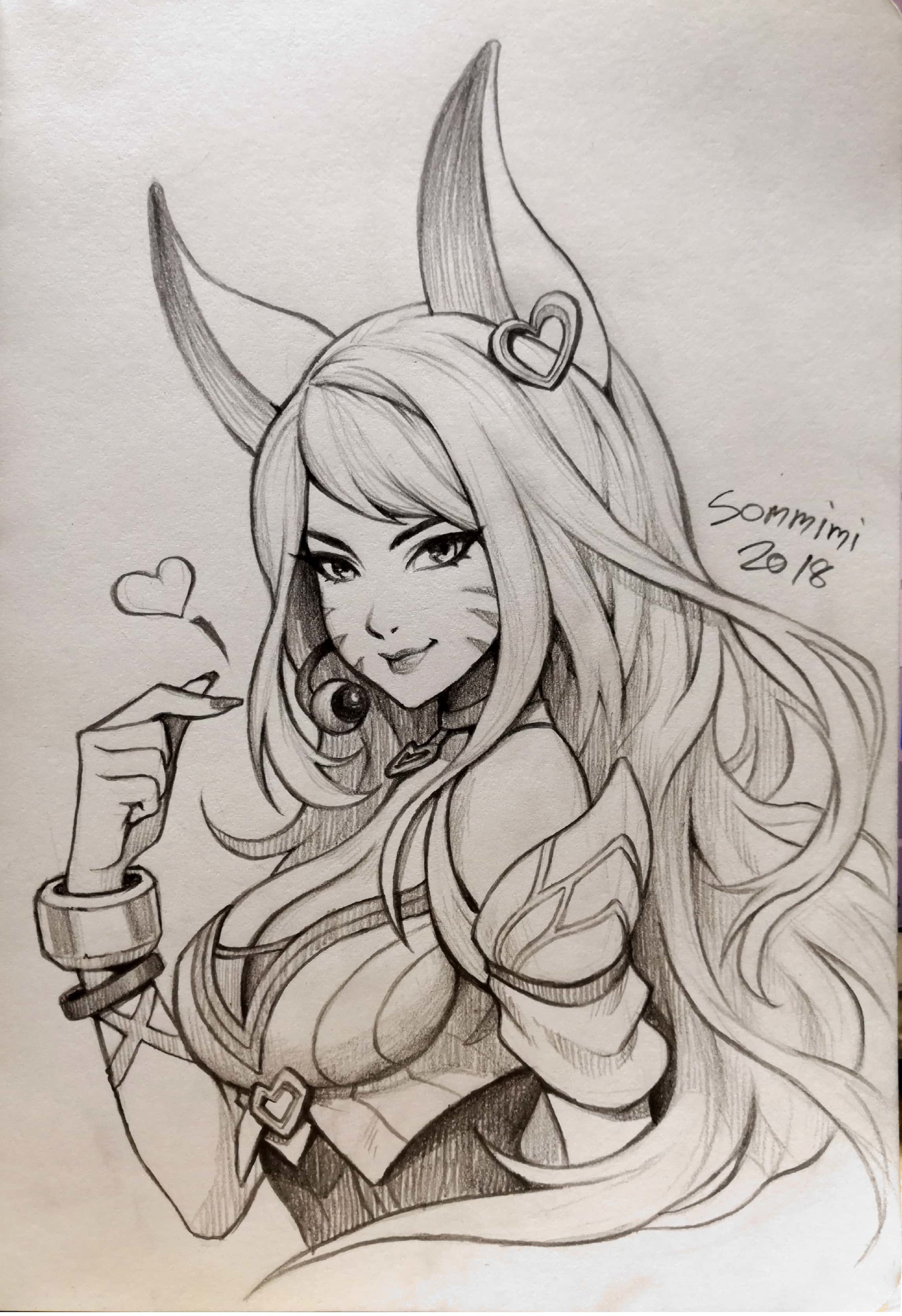 ArtStation Ahri LOL KDA skin