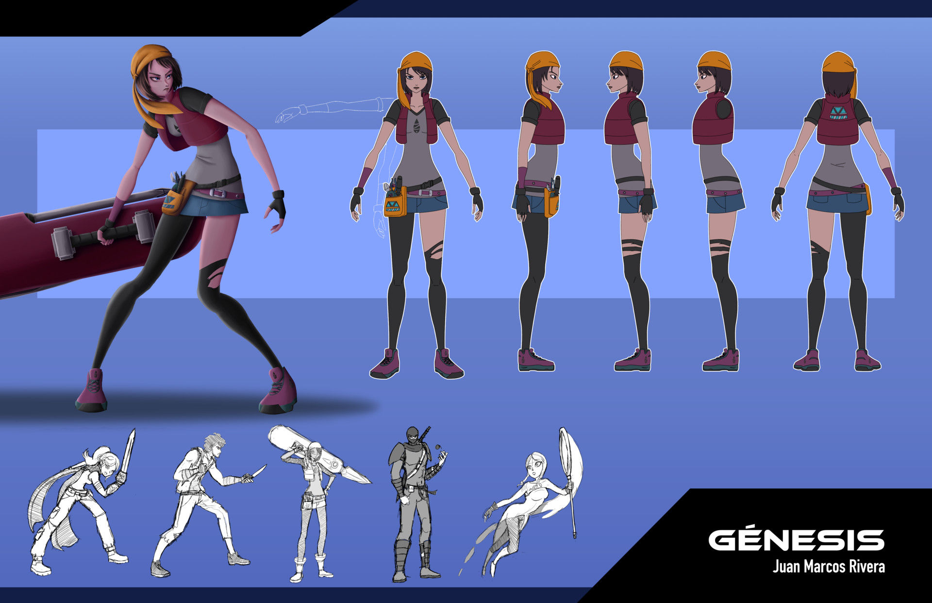 Juan Marcos Rivera Genesis Character Design