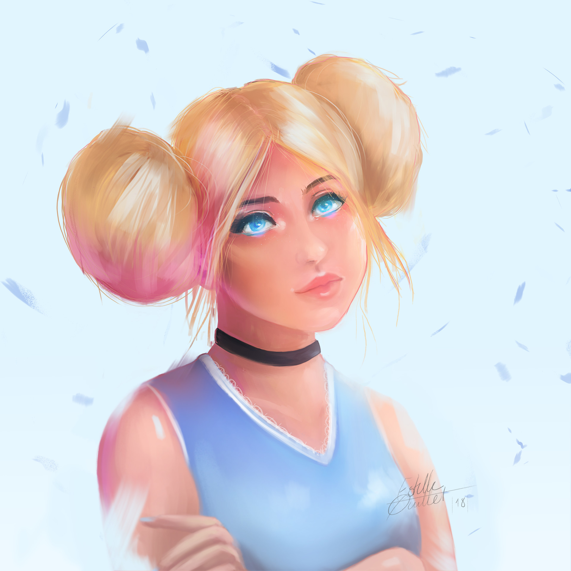Artstation Bubbles Powerpuff Girls Estelle Quillet