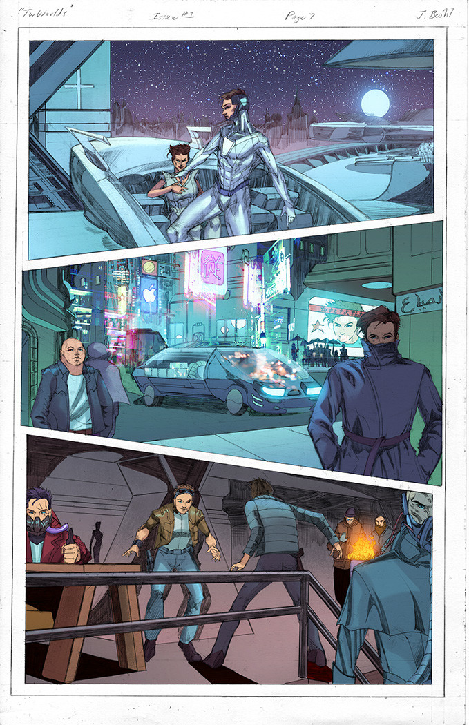 Color Preview - " Two Worlds " Issue 1