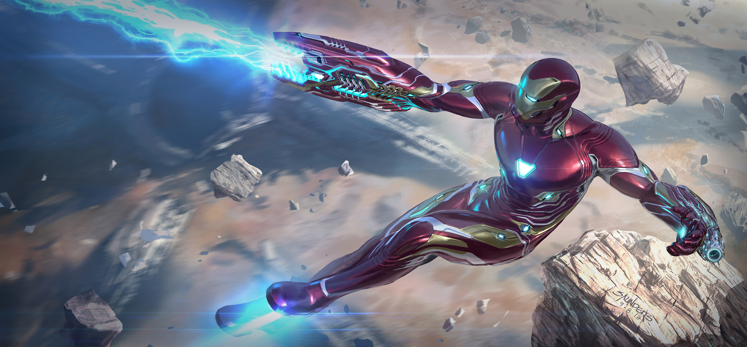 iron man nanotech suit infinity war