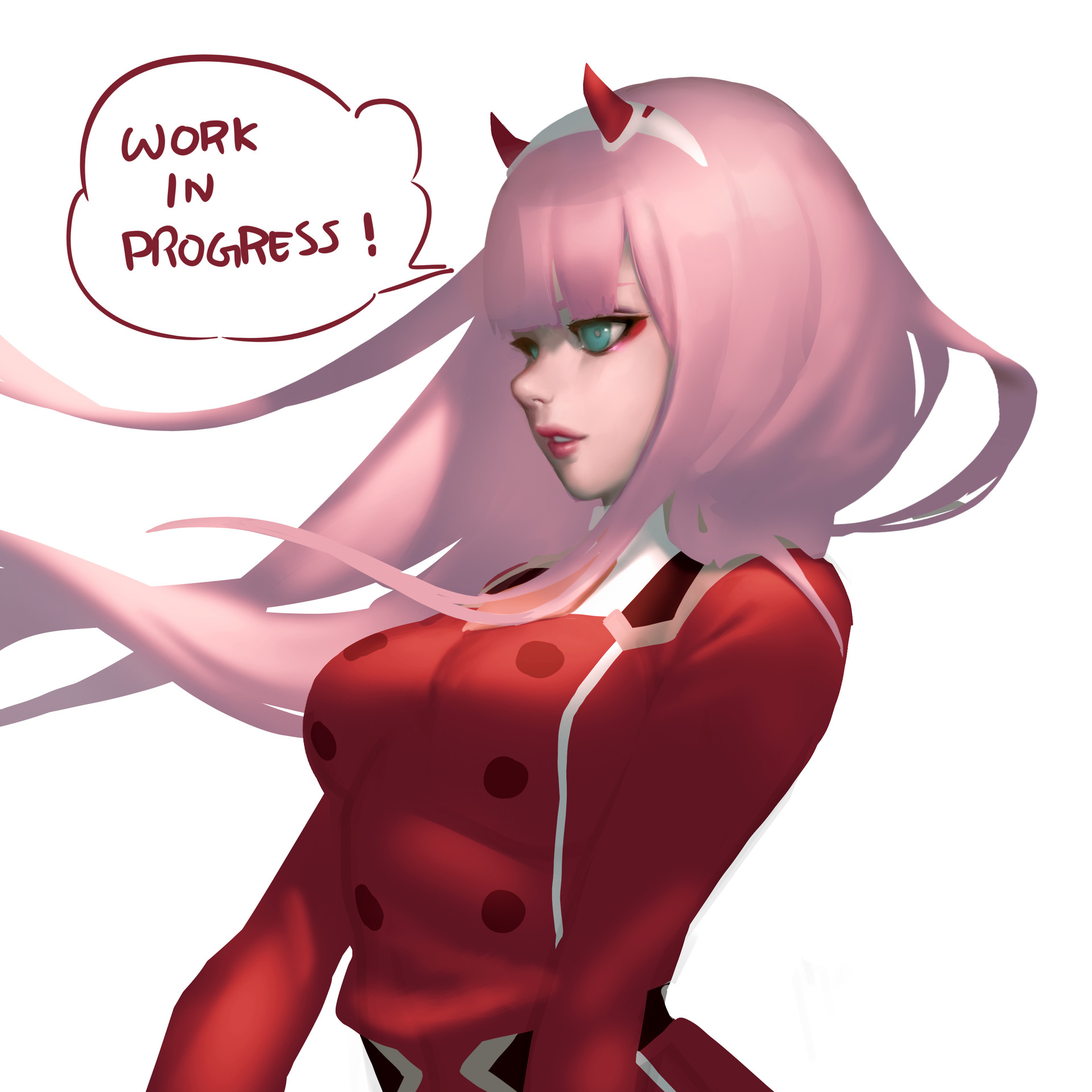 ArtStation Darling in the Franxx ZERO TWO (WIP)