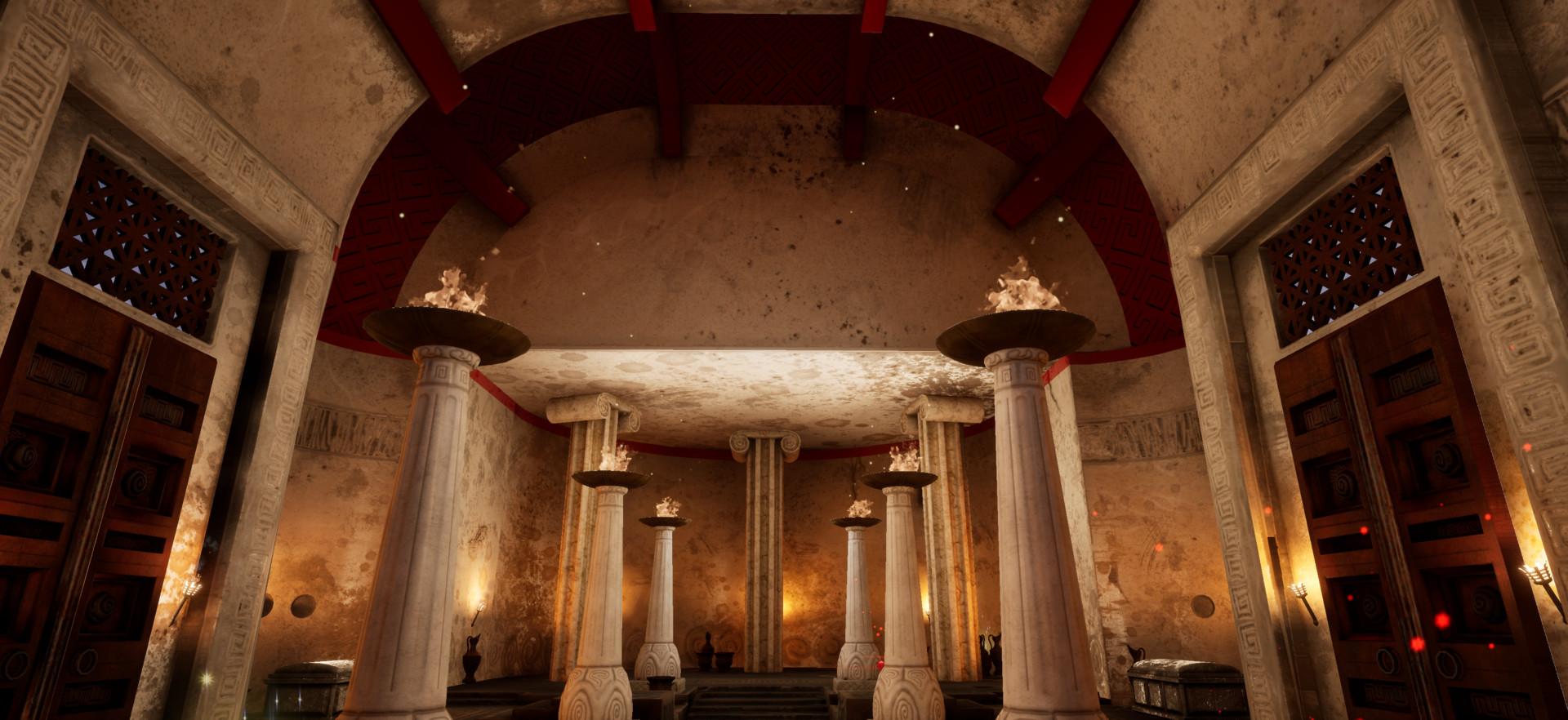 Artstation Greek Temple Interior Ue4 Game Level Marin Zujic