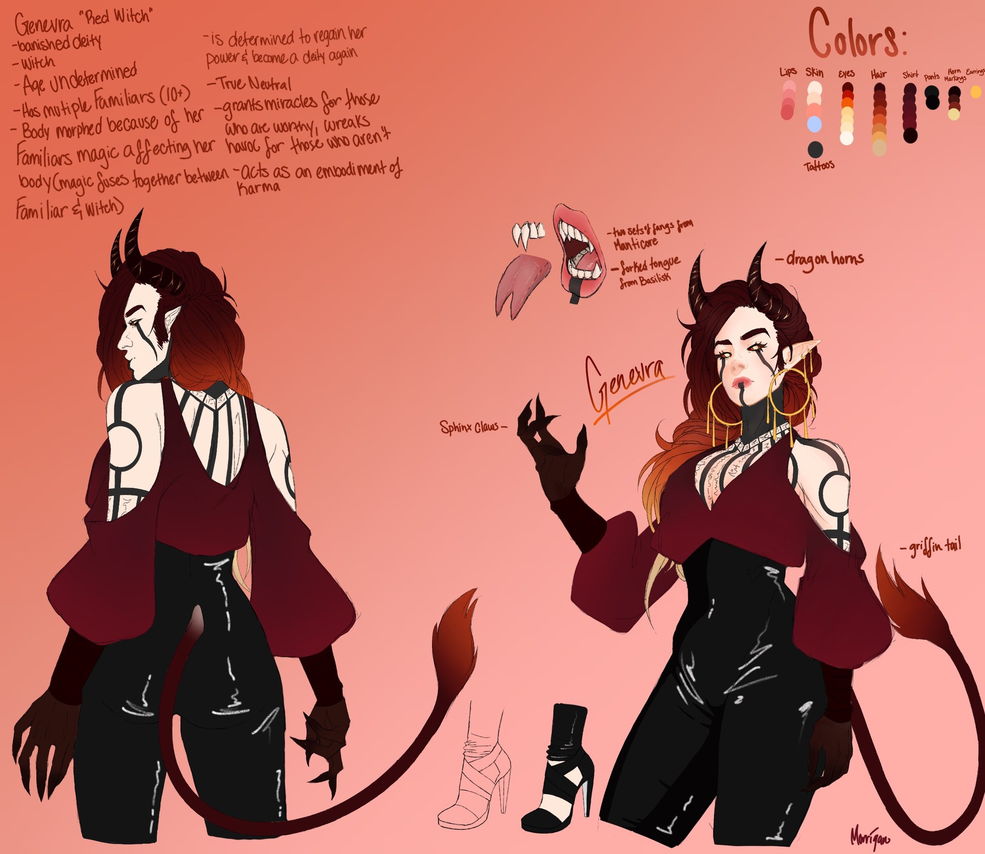 Artstation Genevra Character Reference Morrigan Van Domselaar