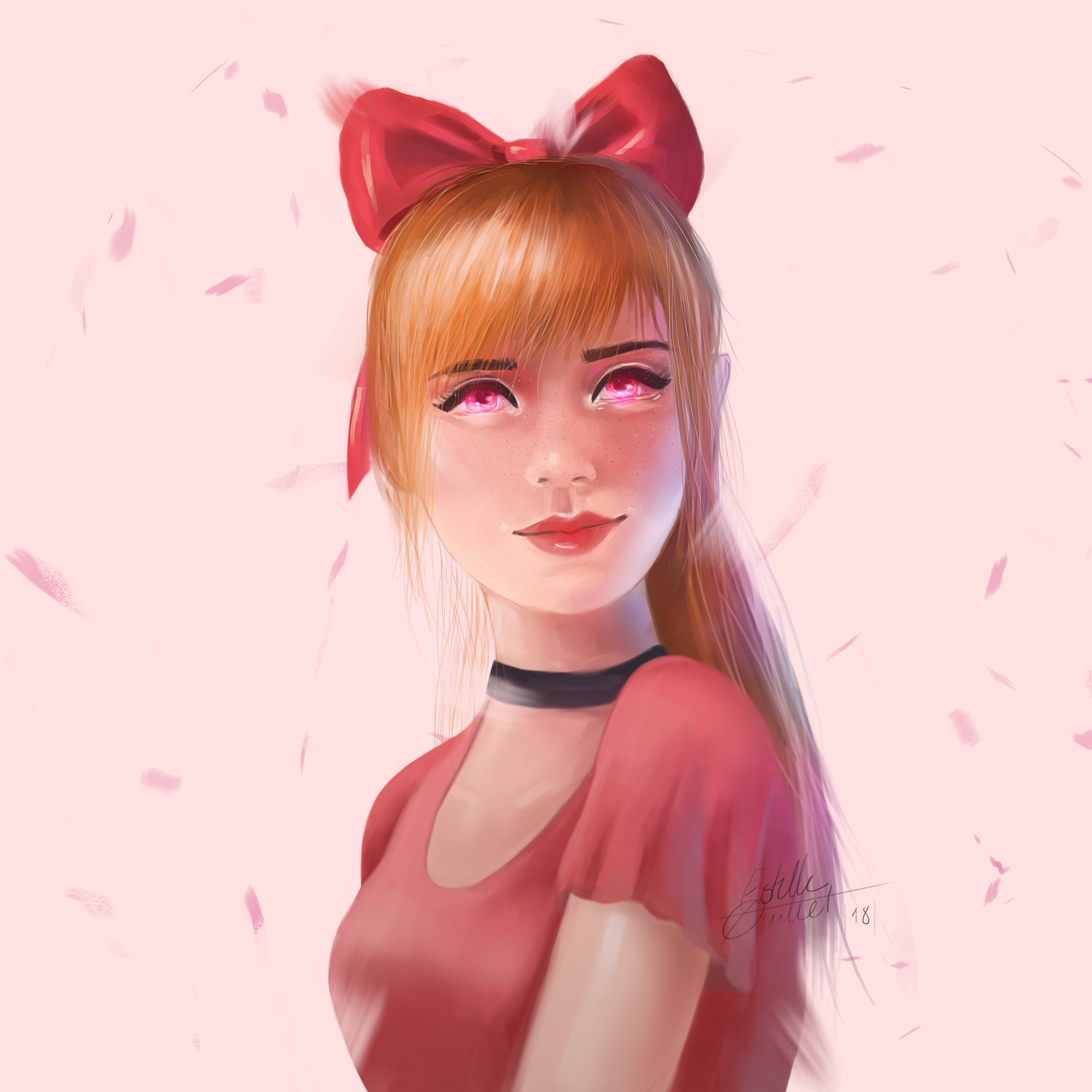 Artstation Blossom Powerpuff Girls Estelle Quillet