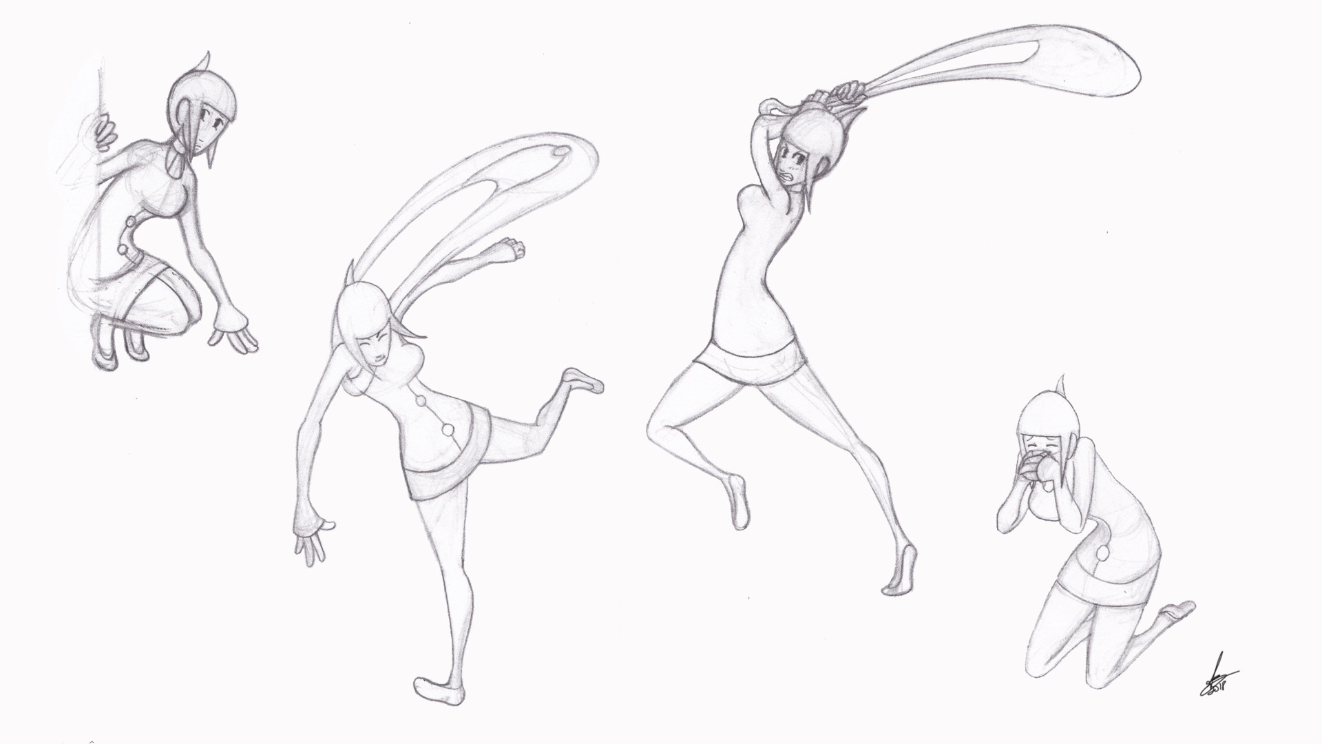 Sceyeris - Practice sketches on Krita, still trying to... | Facebook