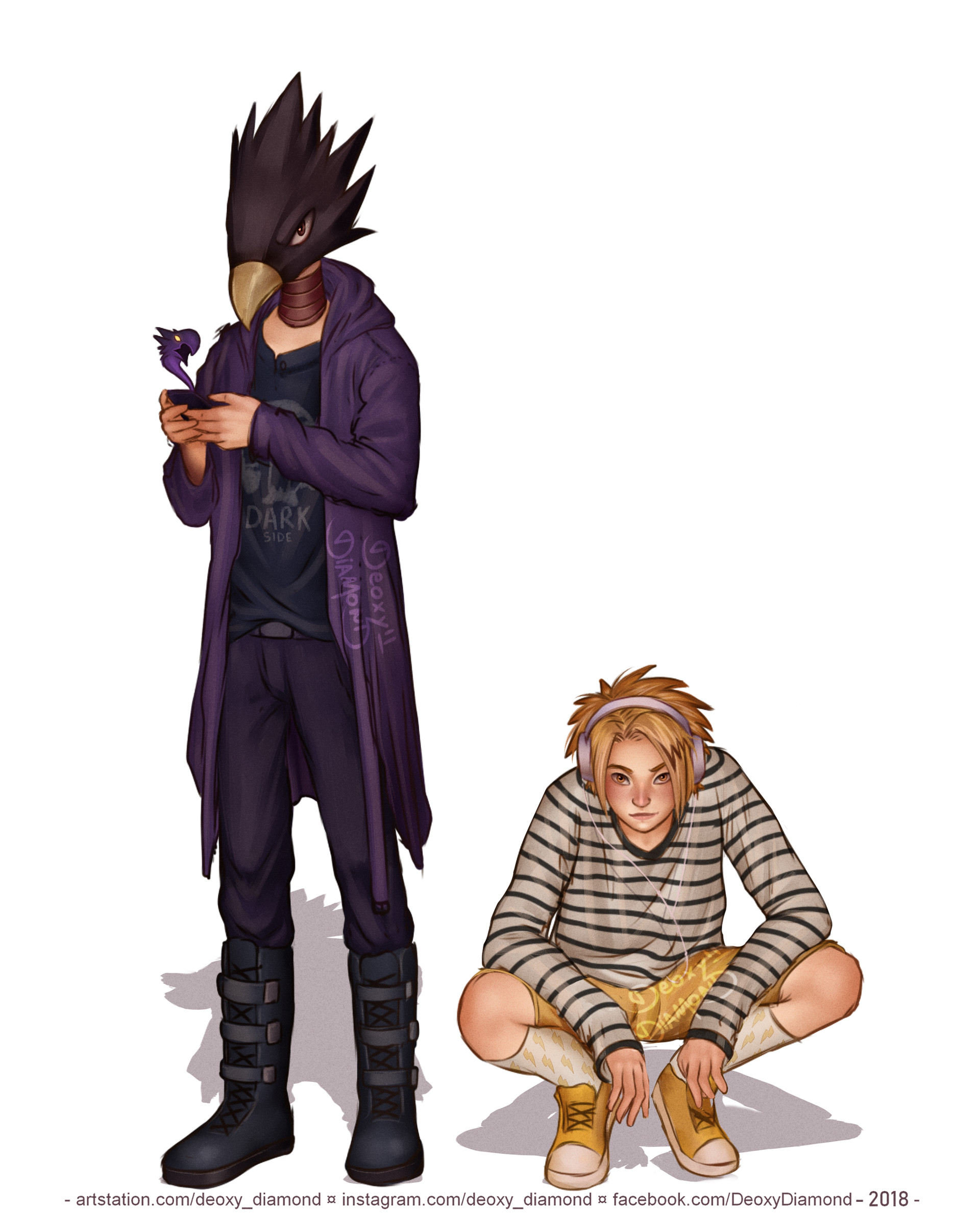 Artstation Boku No Hero Academia Guys Casual Clothes Deoxy Diamond