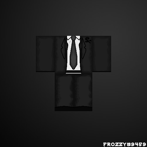 Black Suit Roblox Clothing Template Design - Mediamodifier