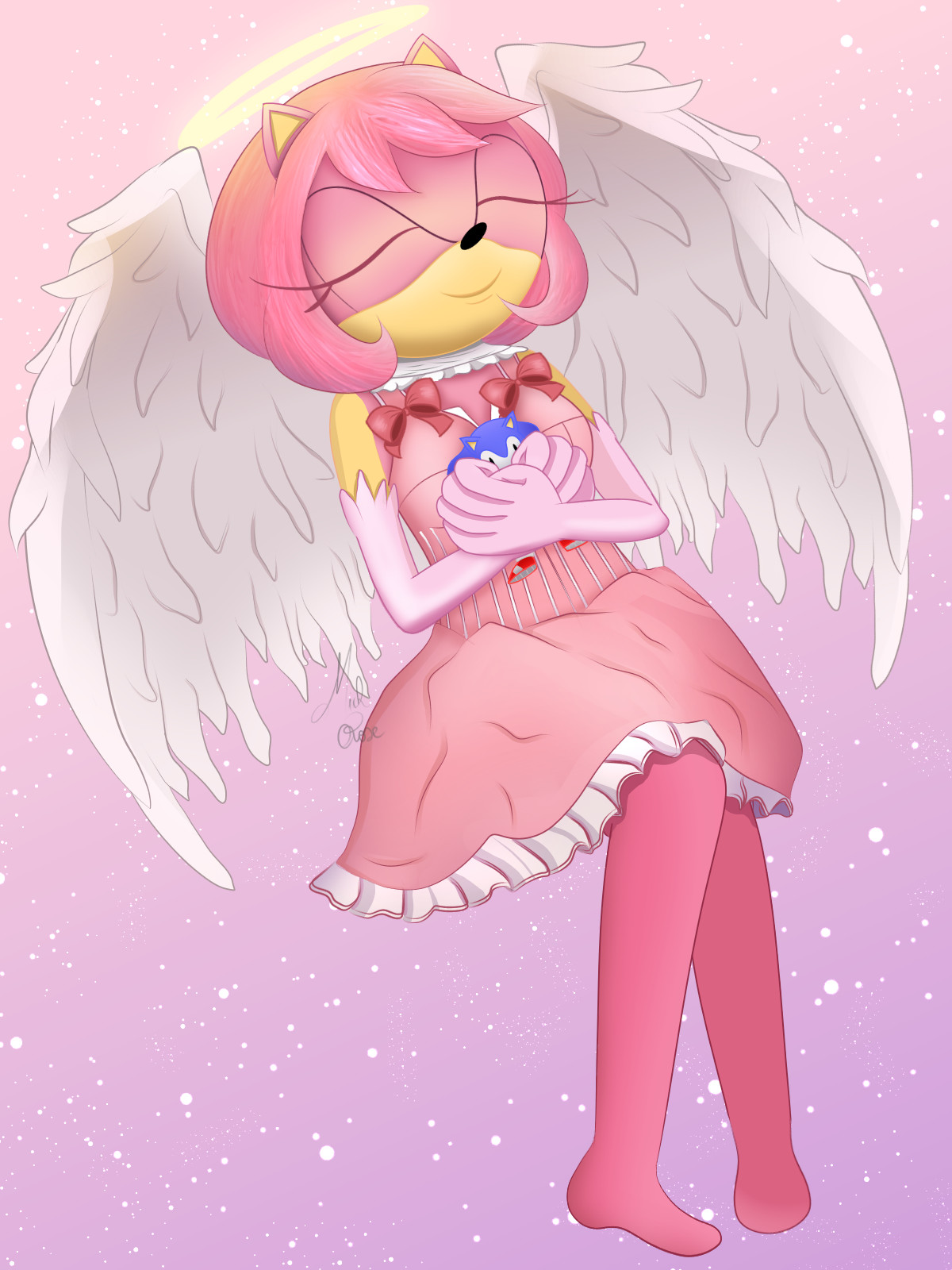 Amy Rose Cute Artstation Angel Amy Rose Michelle Rose artstation angel amy rose michelle rose