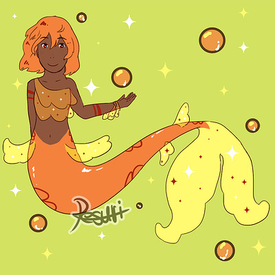 Resuri n mermaid yellow