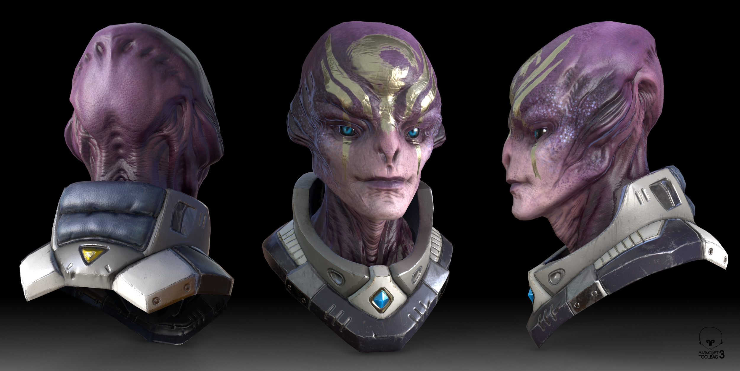 Took one of my zbrush sketch into substance painter