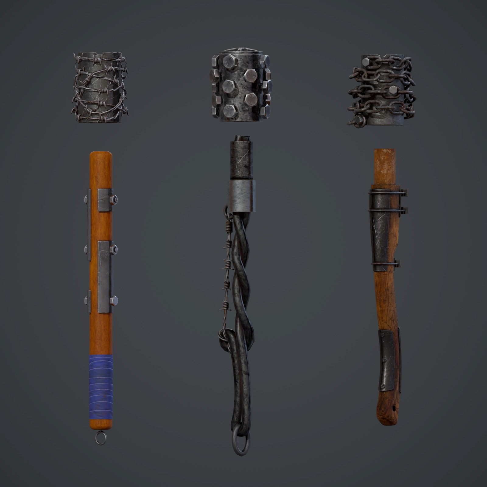 Anton Shvedov Modular onehanded blunt weapon