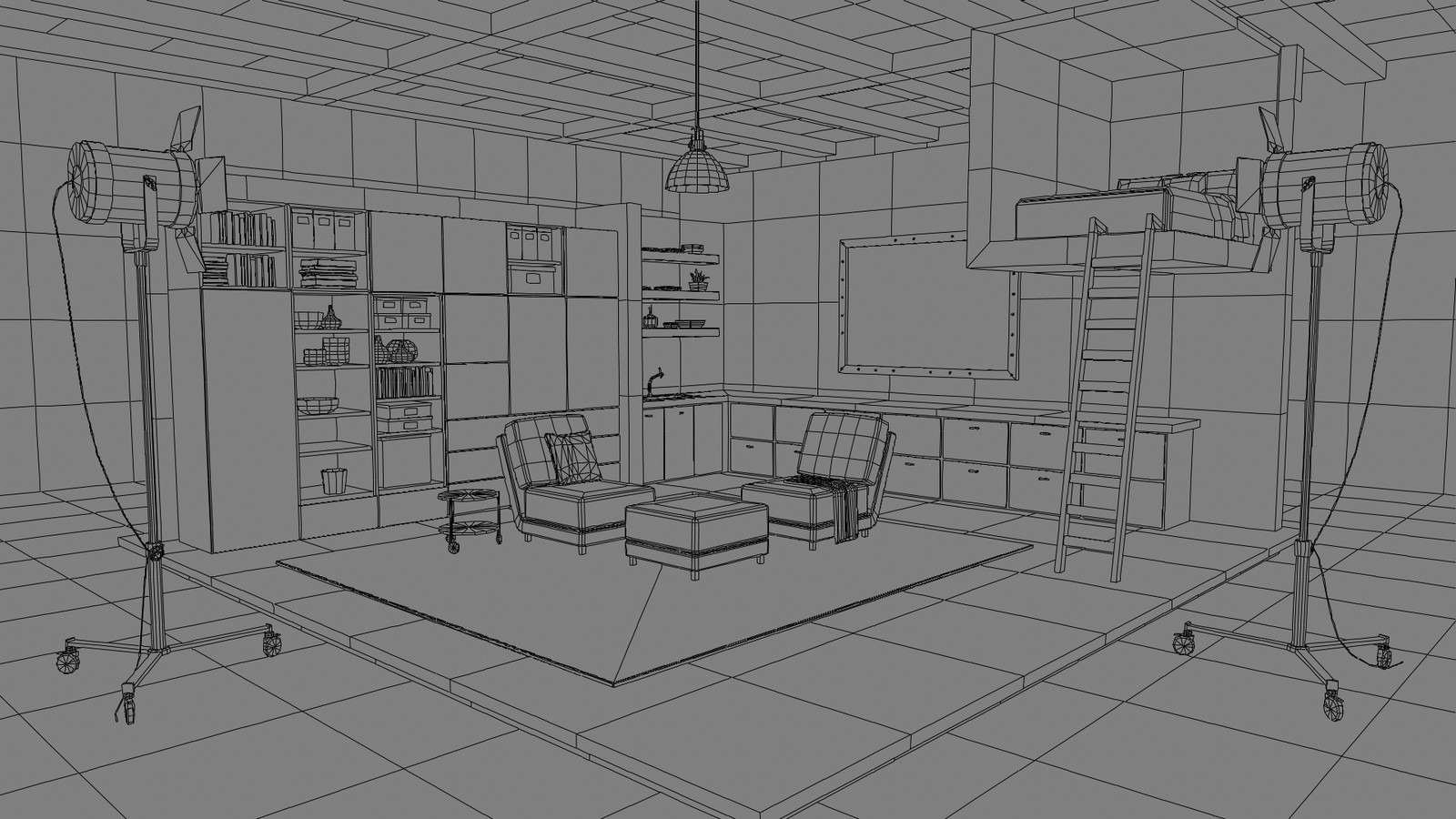 Showroom Apartment Version 1 / Maya 