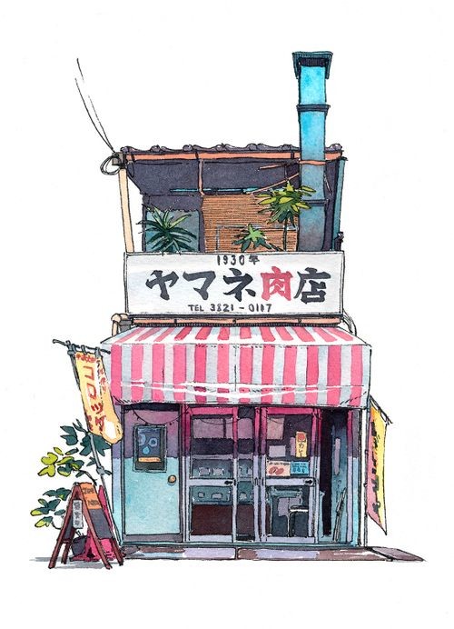 Artstation Japanese Convenience Store Megan Kammeyer