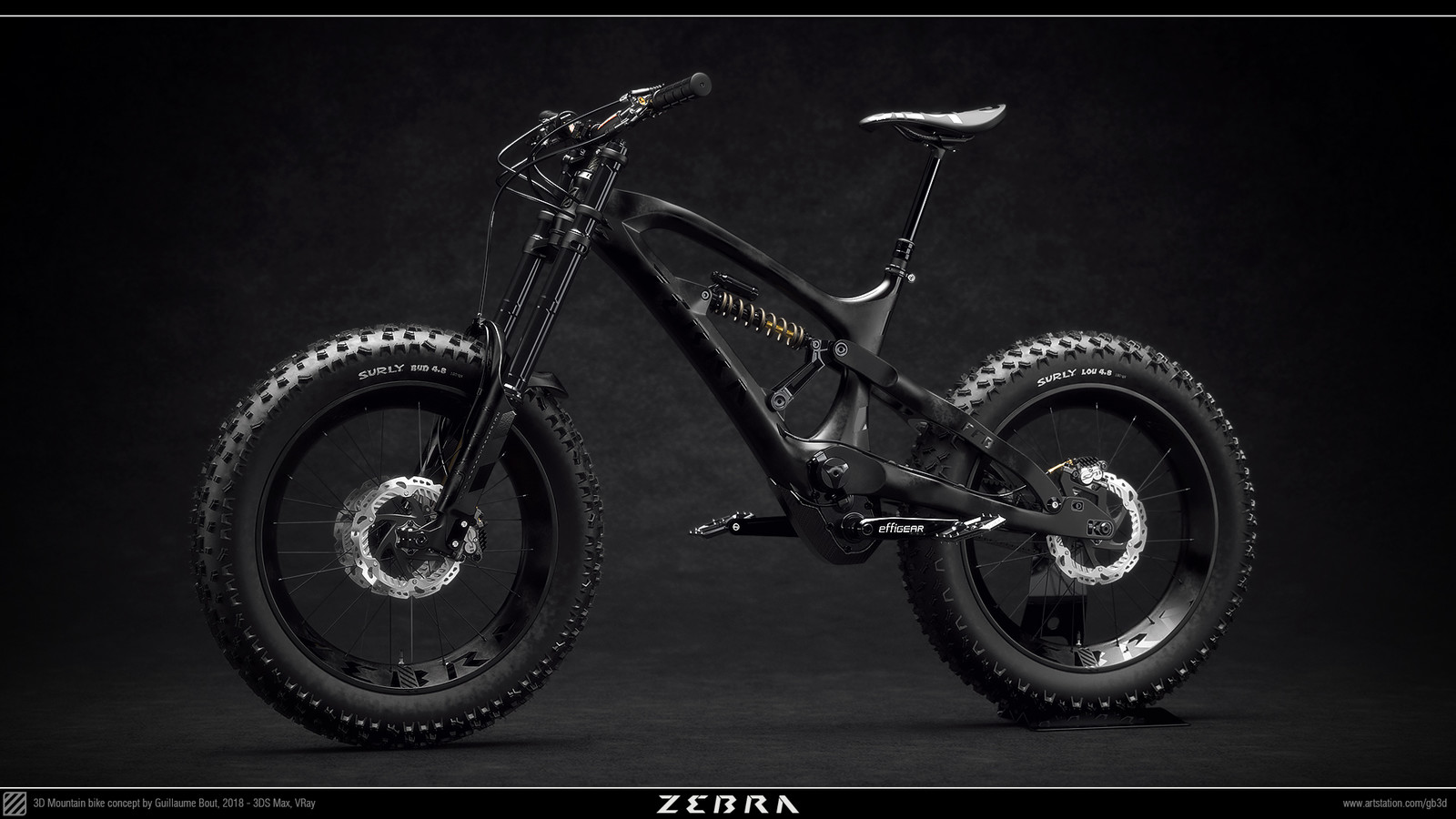 Guillaume BOUT MTB Zebra F.F.B. Freaky Fat Bike