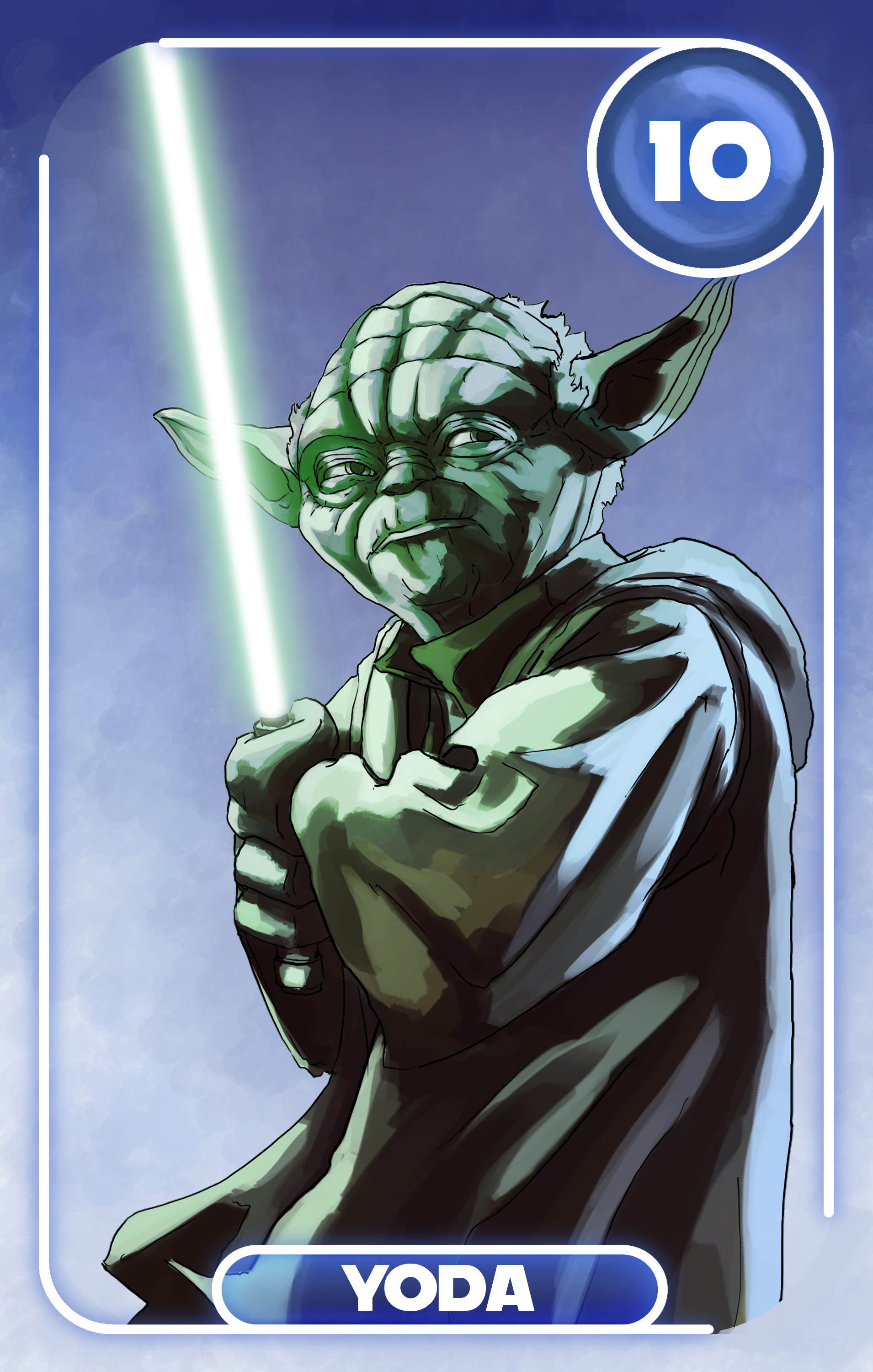 Out of the blue Zerbino Star Wars - Yoda, ca. 60 x 40 cm, con carta  Headercard da appendere : : Casa e cucina