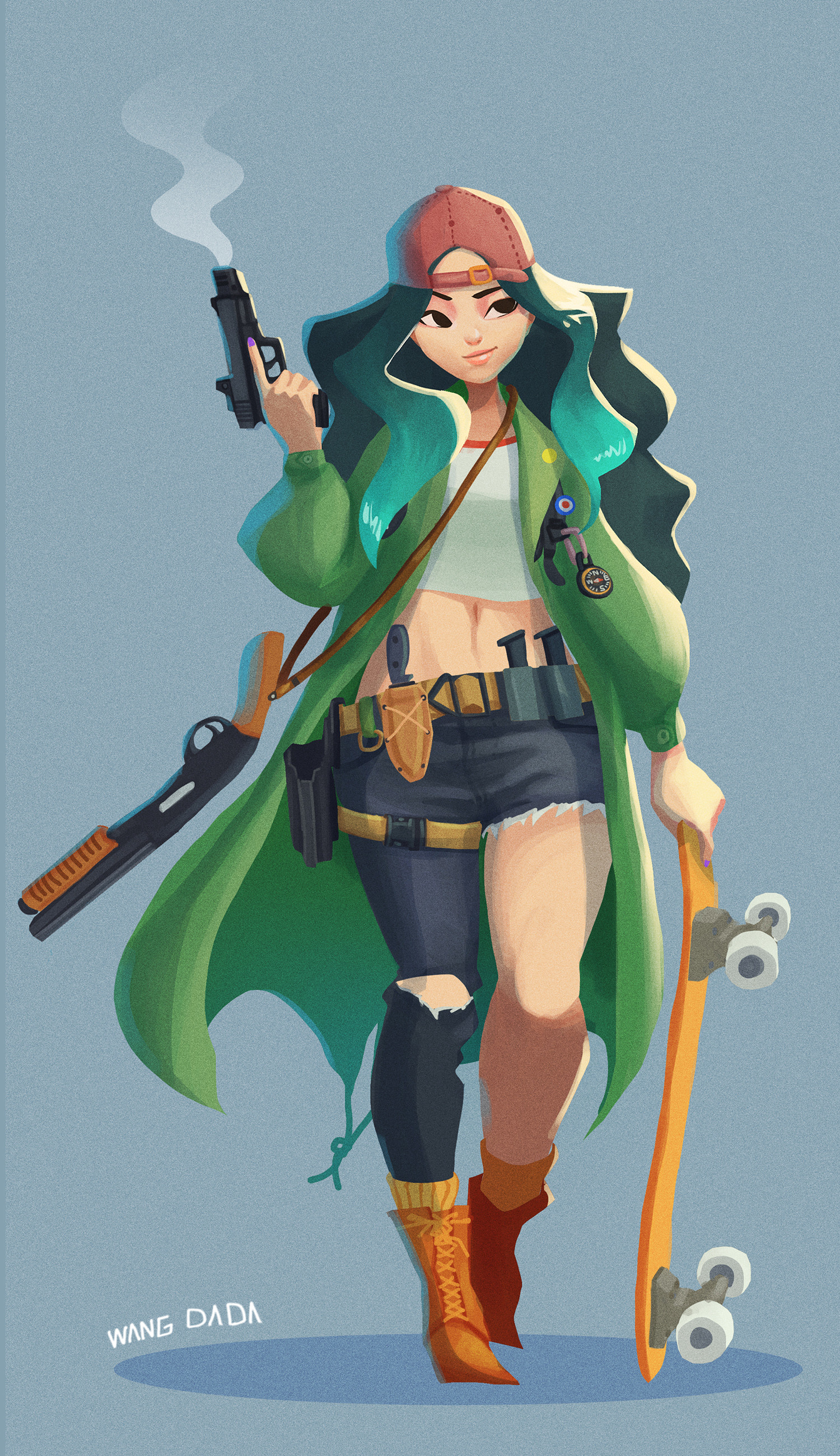 ArtStation Skater girl