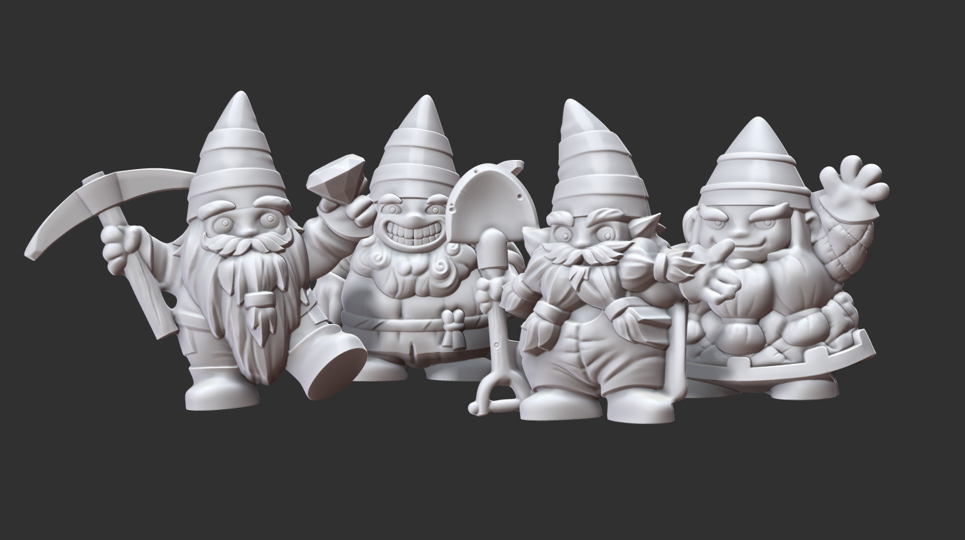 Artstation Dwar7s Winter Meeples Nikos Natsios