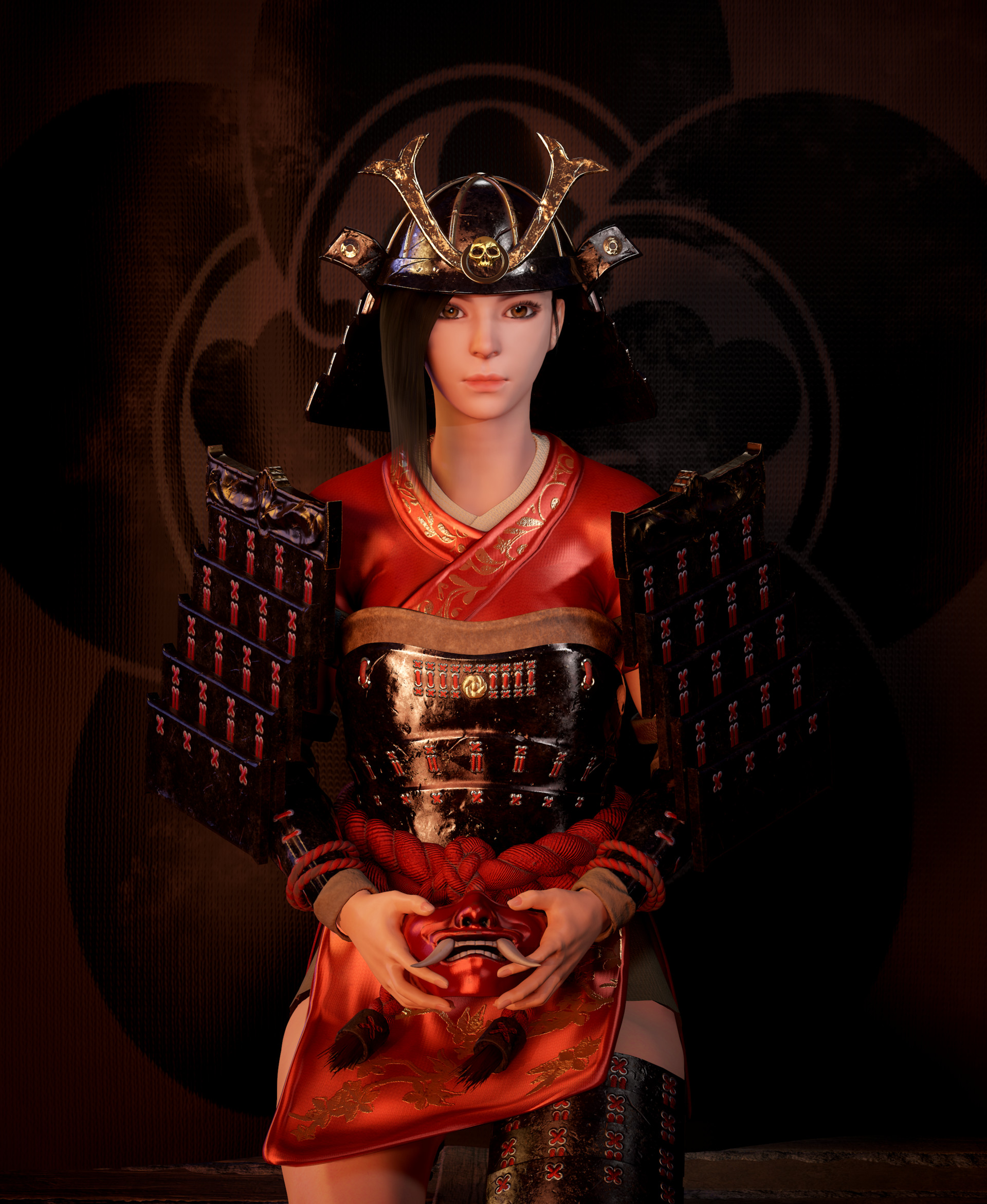 japanese female warriors on Artstation Nodachi Kuze Hyung Keun Kim