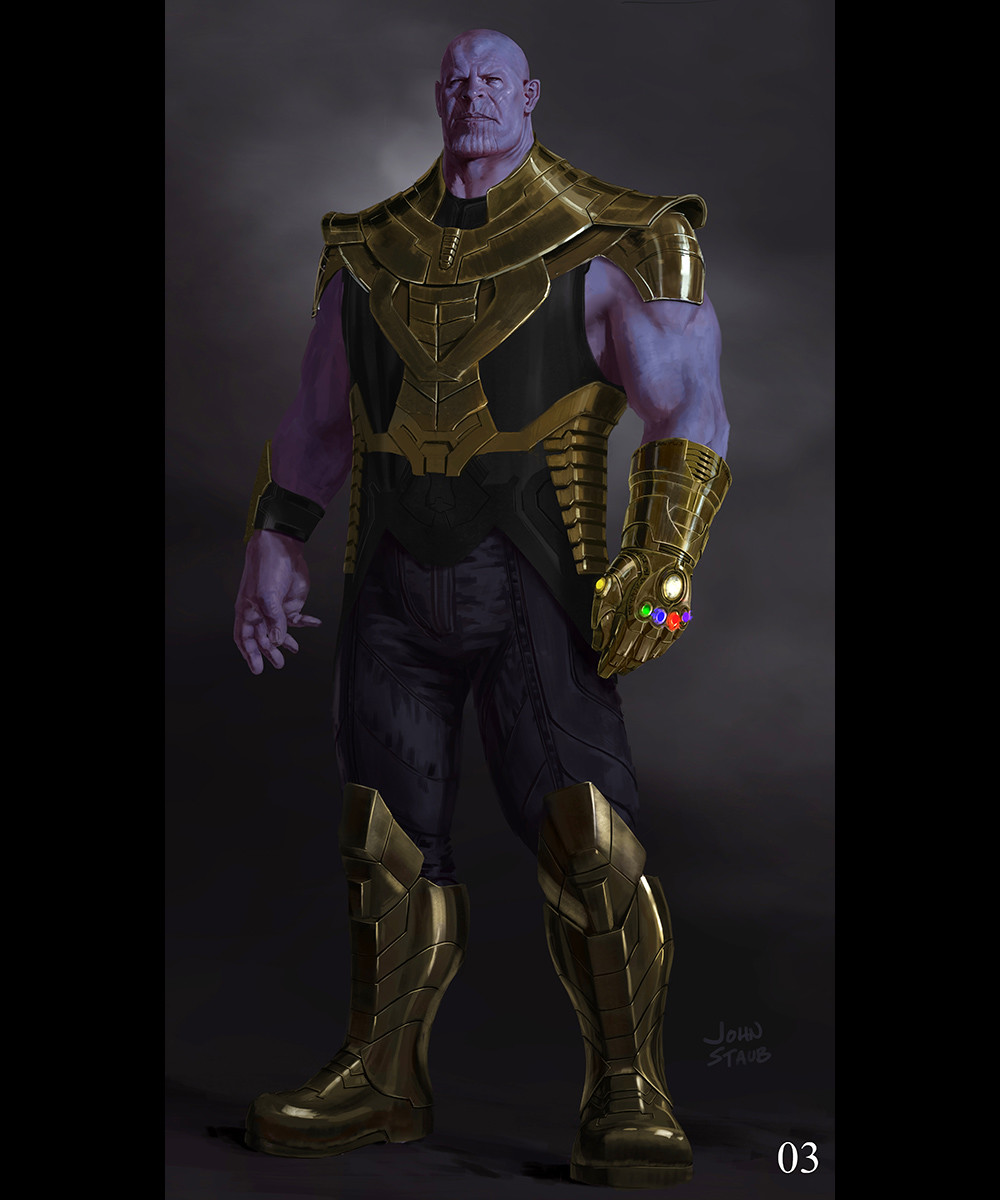 Artstation Avengers Infinity War Thanos John Staub