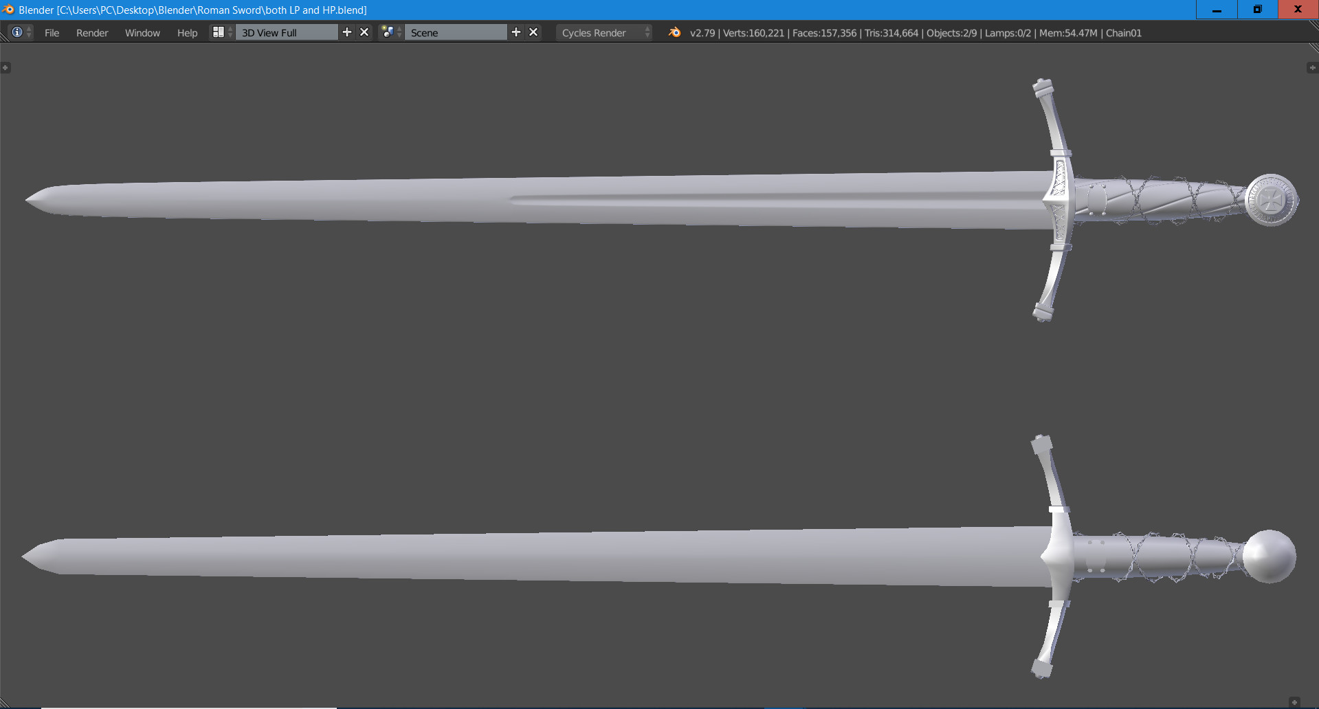 Artstation Roman Sword Noah Rebei