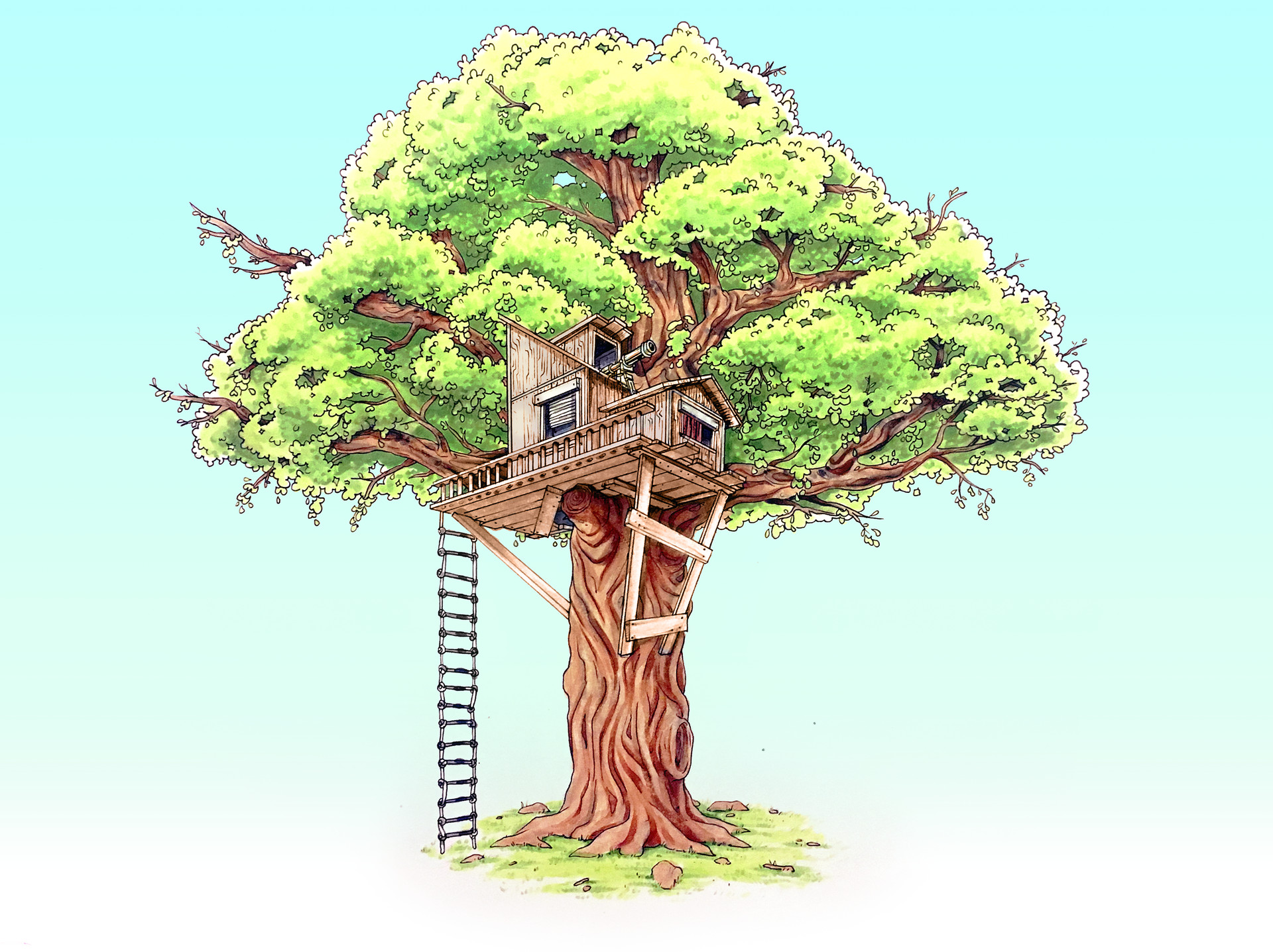 Ivan Santos Tree House The place where the two lines cross is the middle. ivan santos tree house