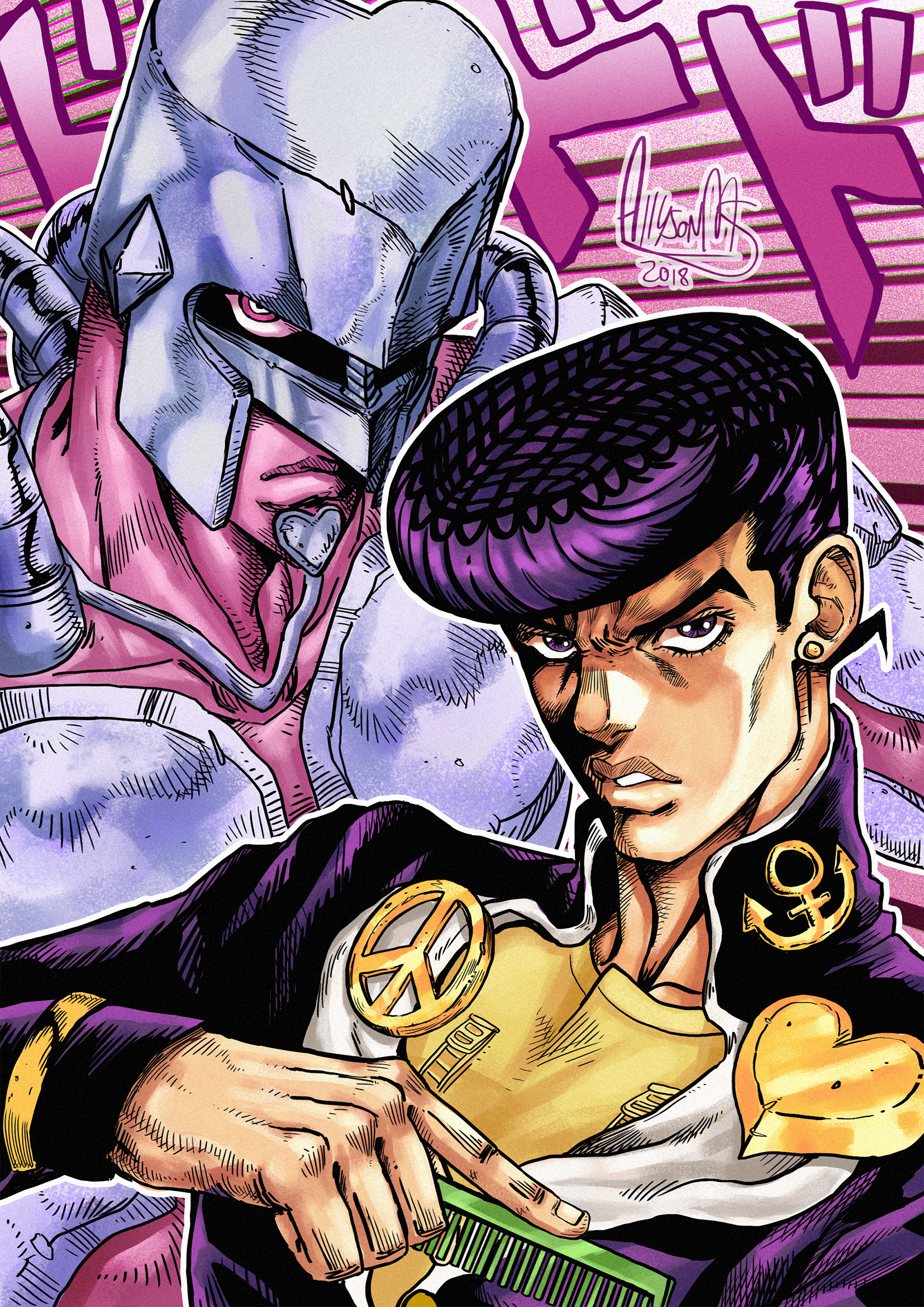 Artstation Josuke Higashikata Crazy Diamond Al Santos