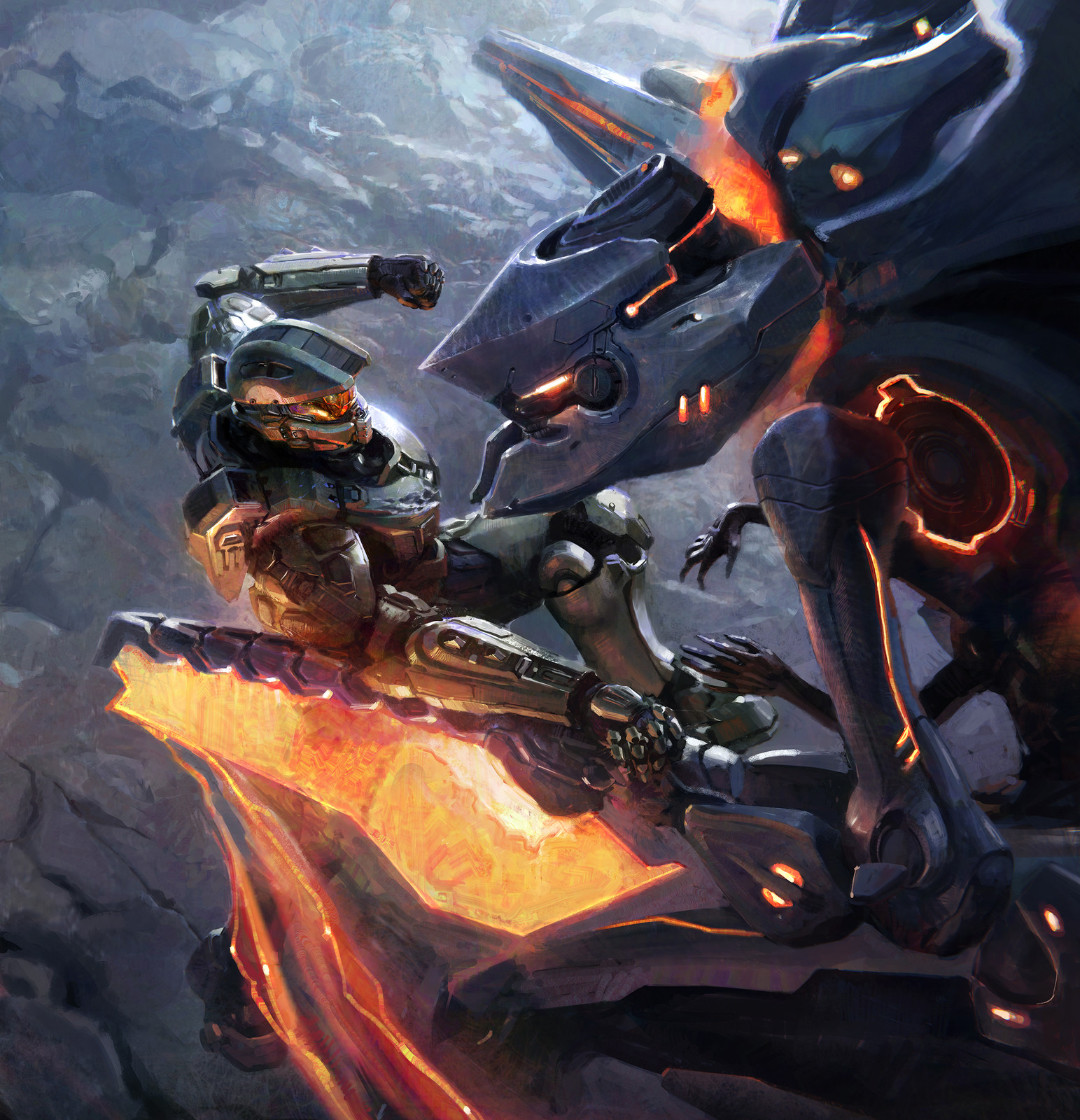 Halo 4 Knight fight