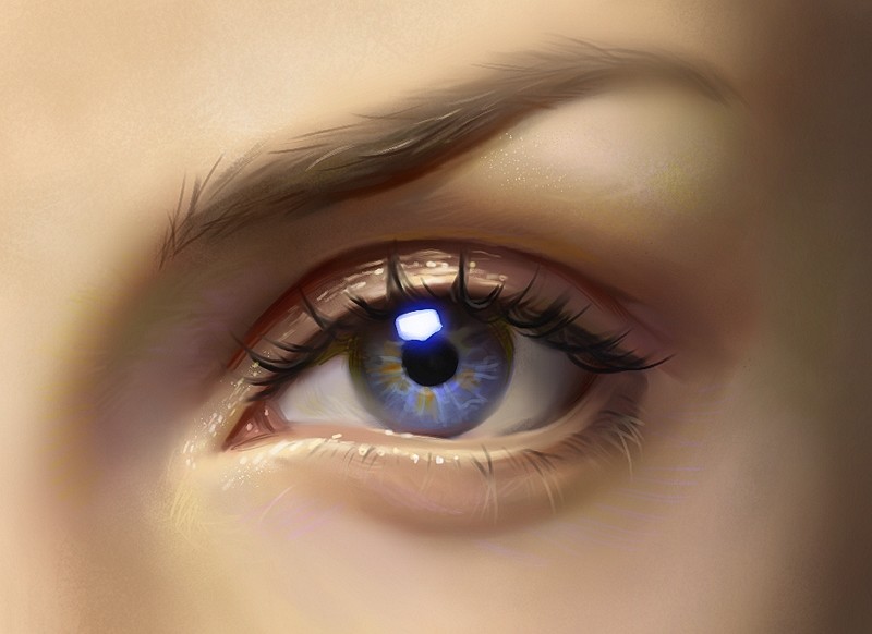 Artstation Realistic Eye Painting Video Process Sergey Samarskiy