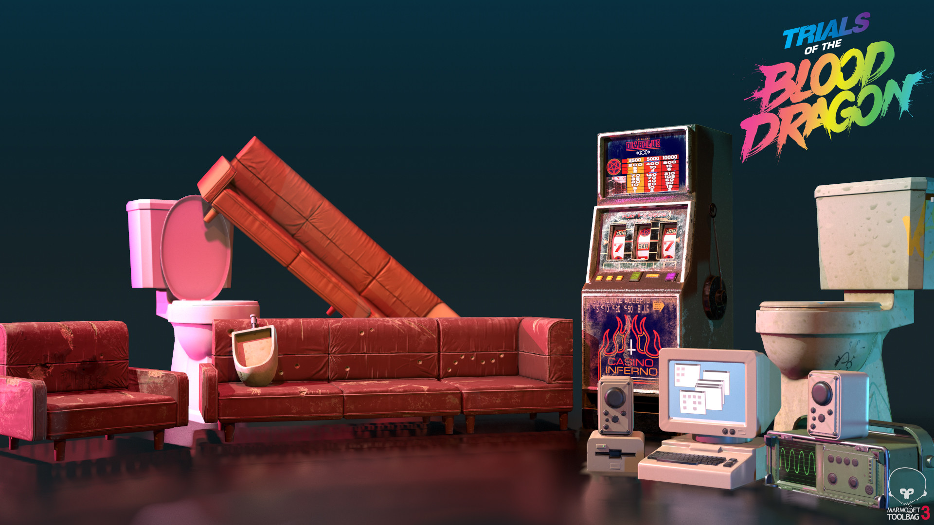 Artstation Trials Of The Blood Dragon Environment Props Arno Male