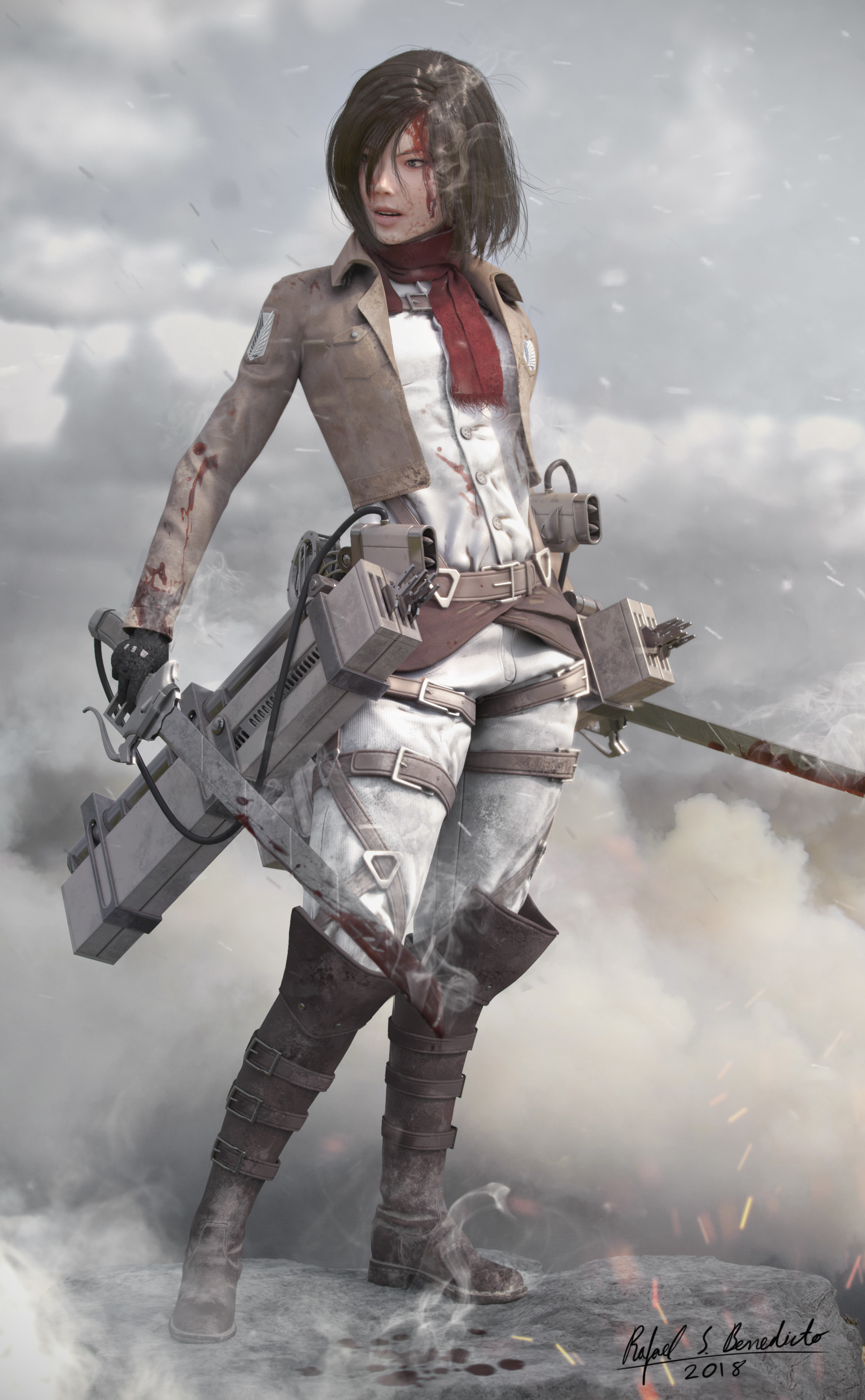 Artstation Mikasa Rafael Benedicto