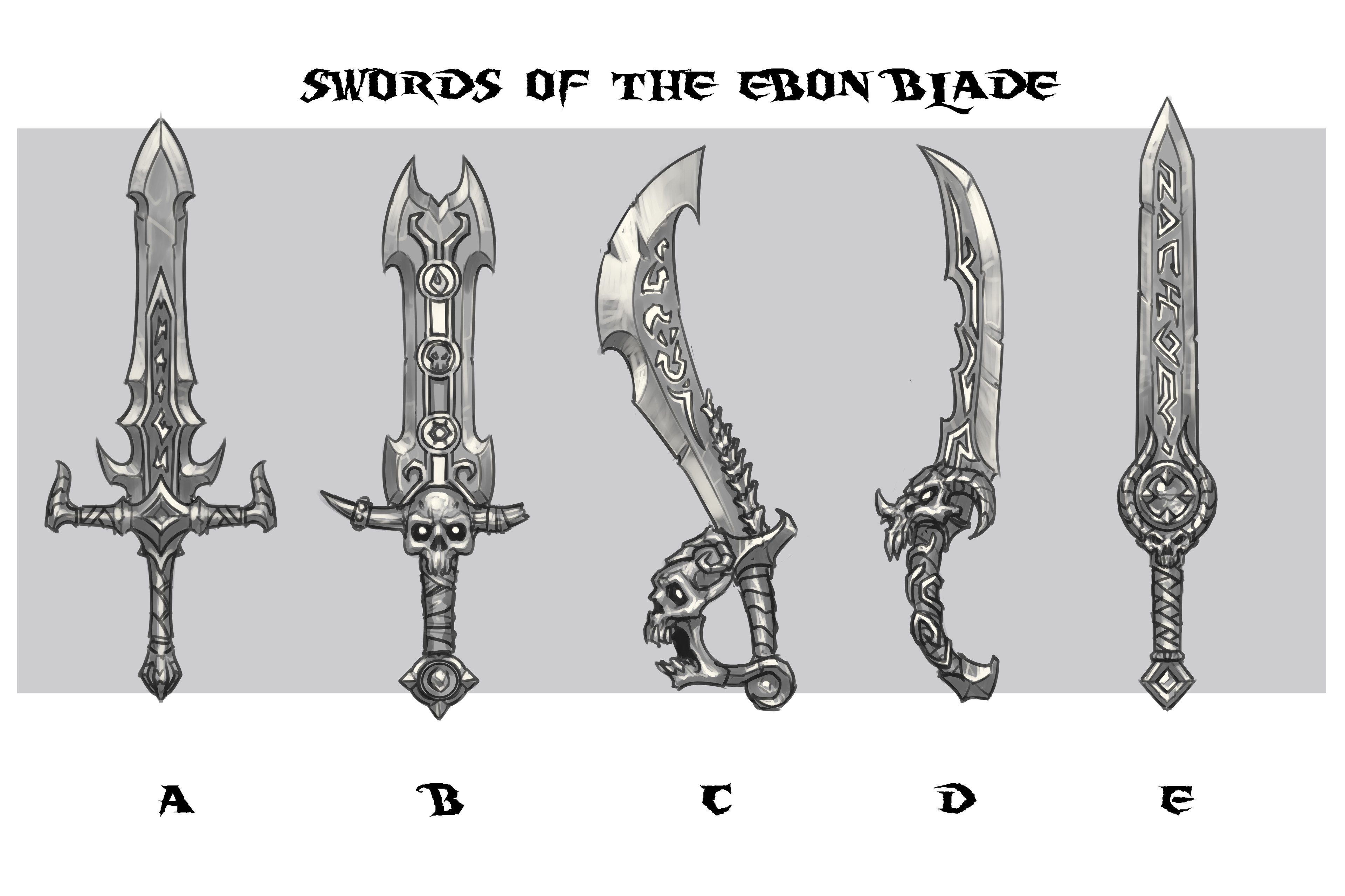 One-handed sword concepts