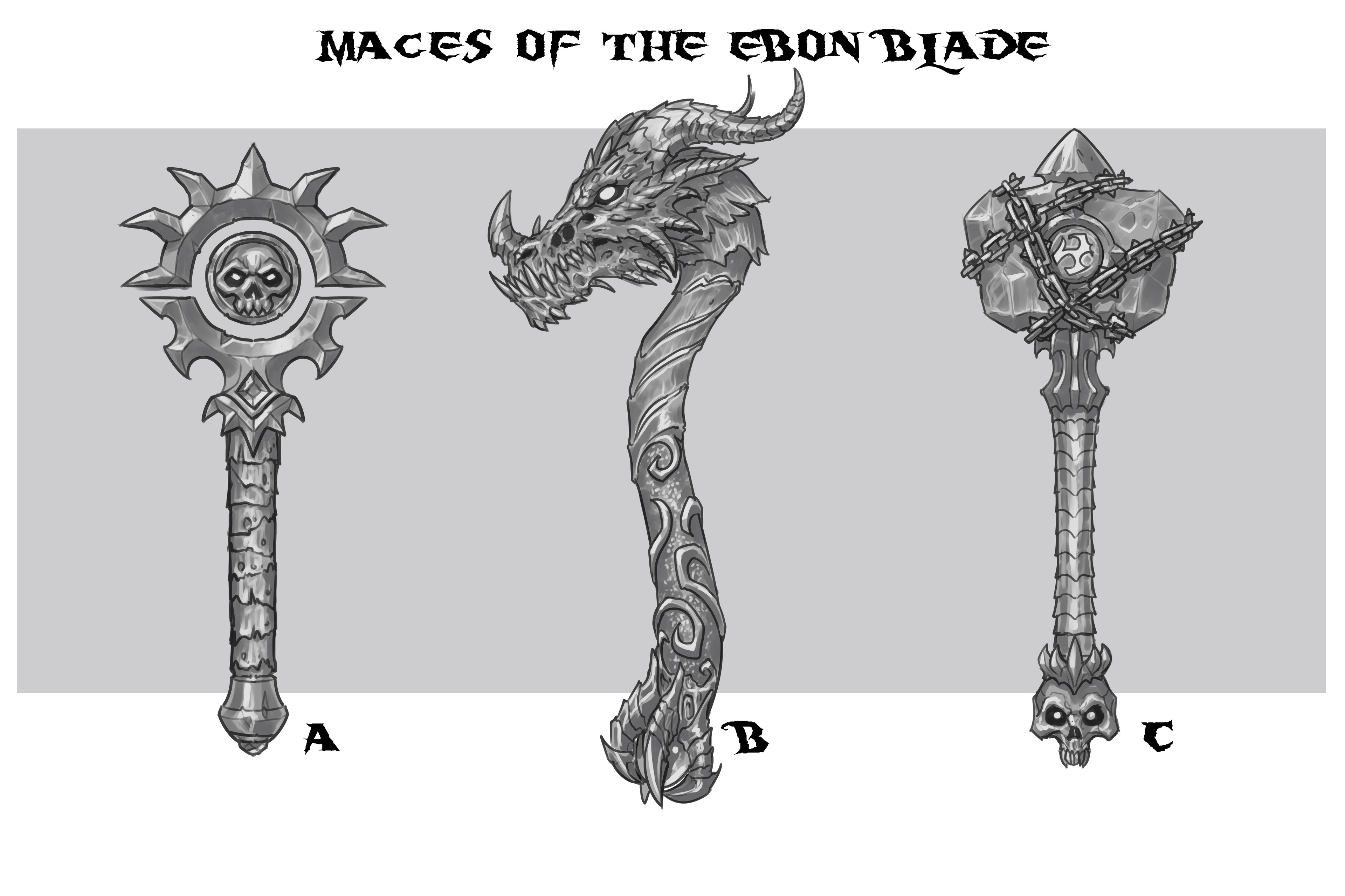 One-handed mace concepts