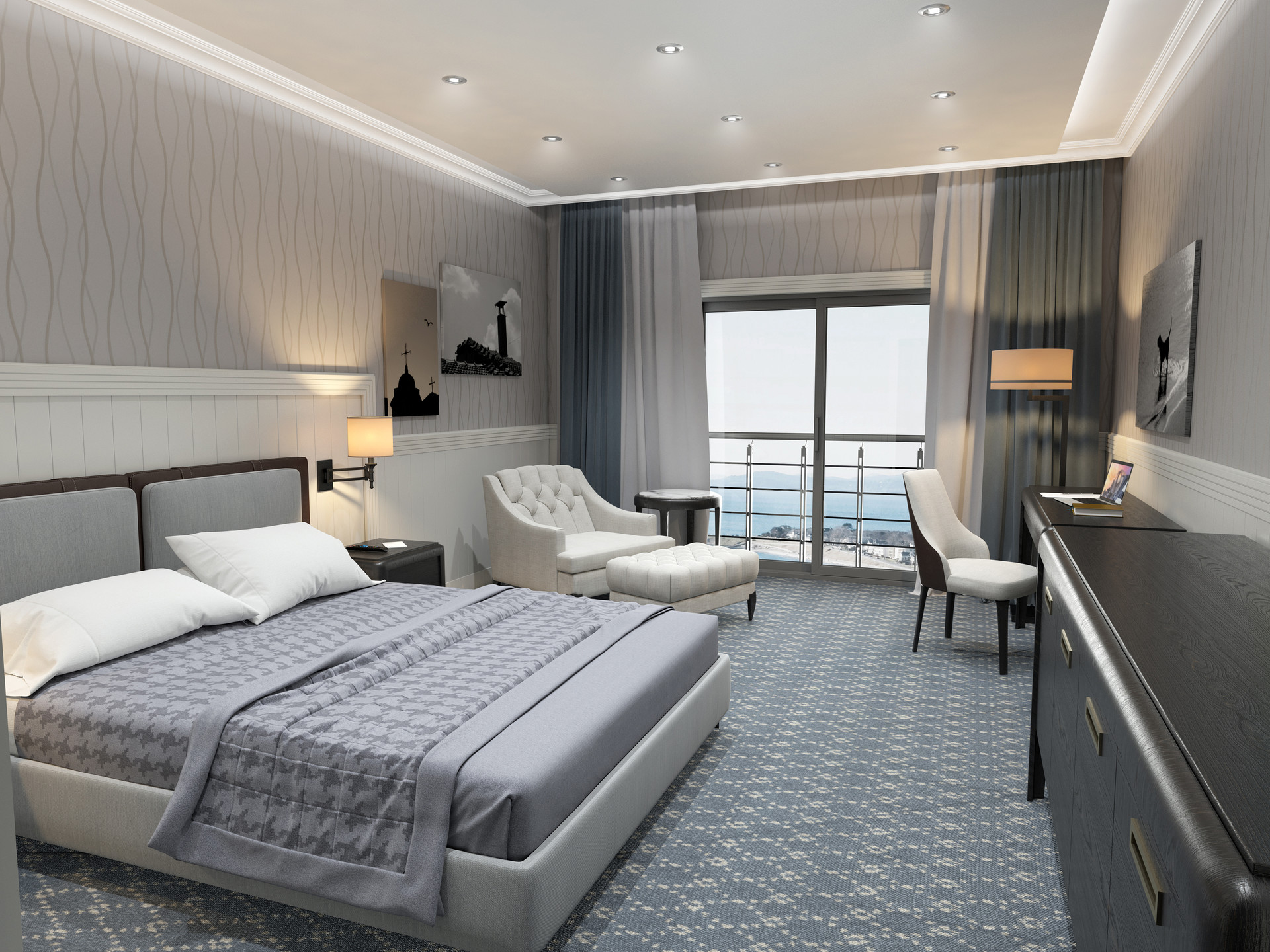 ArtStation American Hotel Room