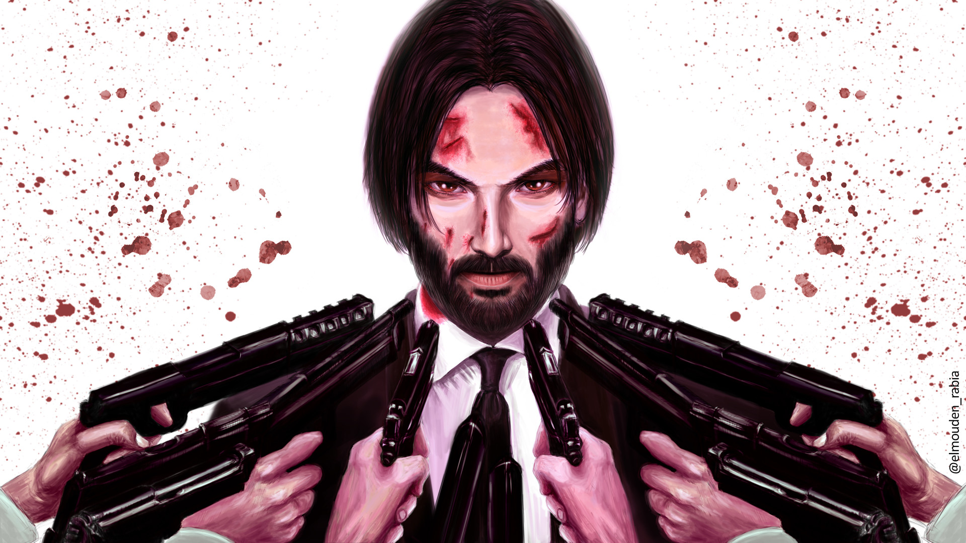 Artstation John Wick Fan Art Rabia El Mouden