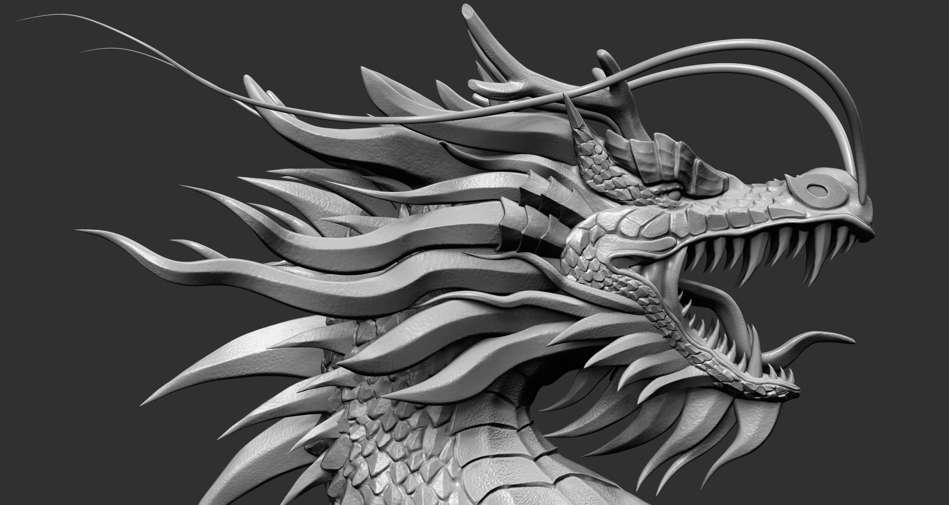 Artstation Chinese Dragon Zachary Bascou