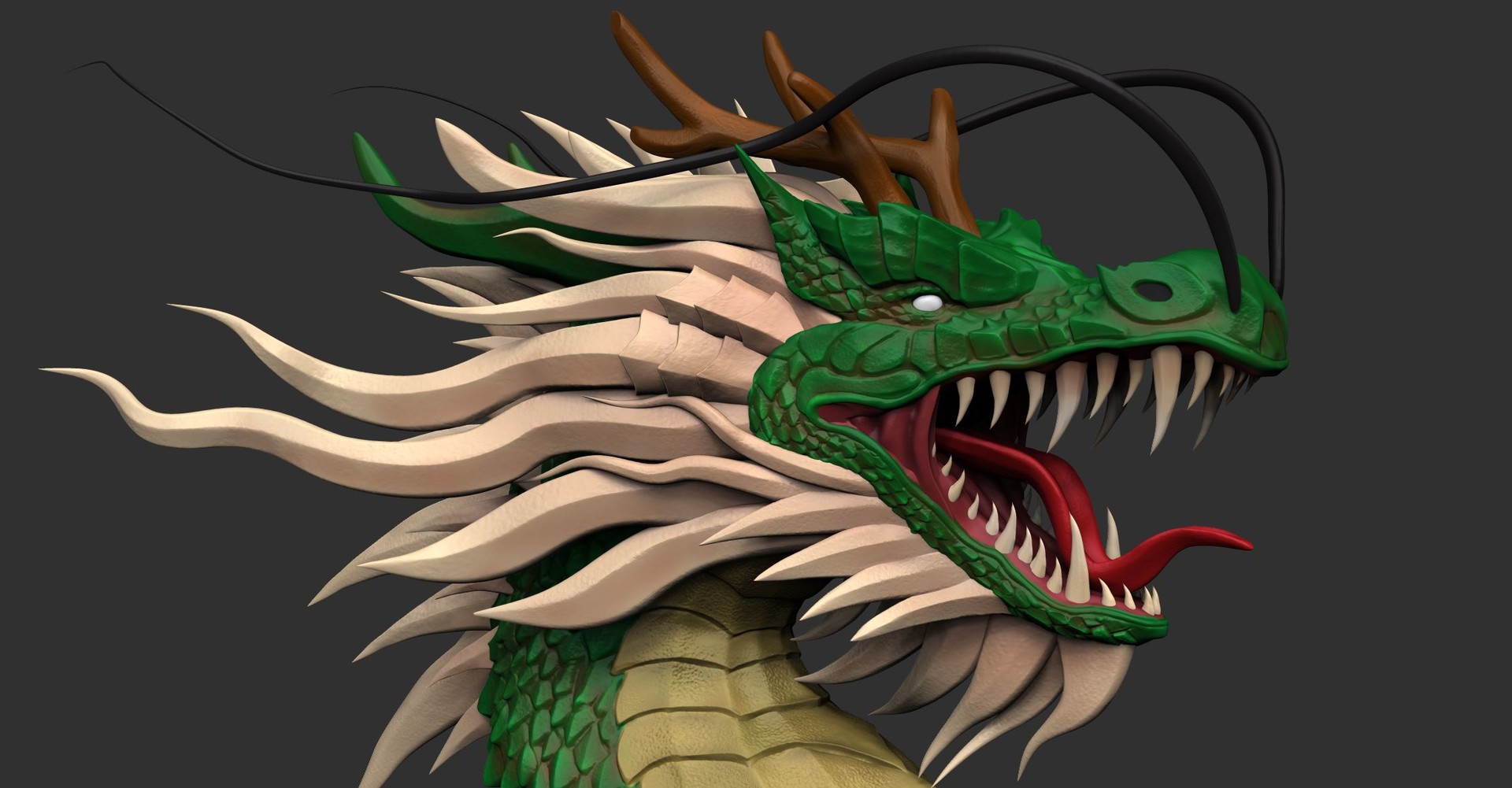 Artstation Chinese Dragon Zachary Bascou