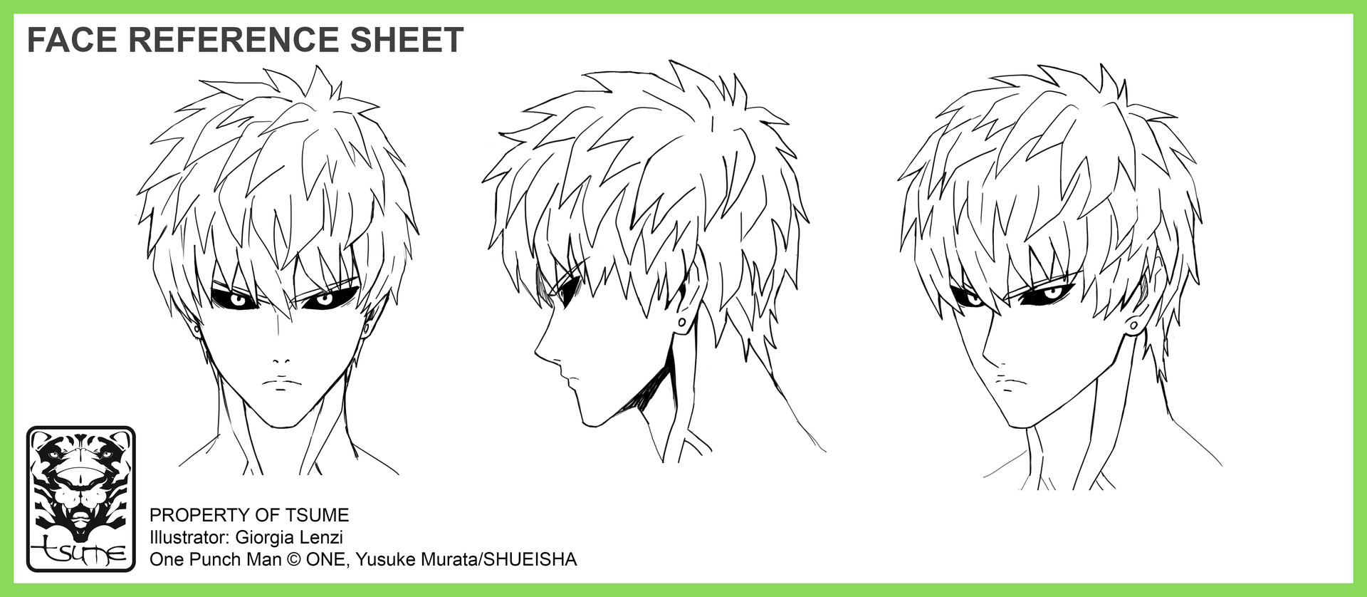 Artstation One Punch Man Genos Hqs Concept Art Giorgia Lenzi