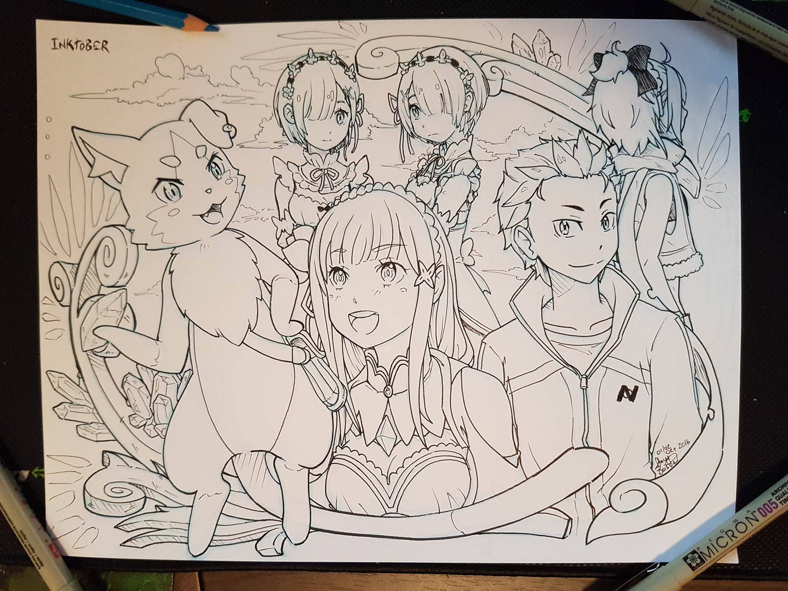 Re:Zero Fan Art - Inktober