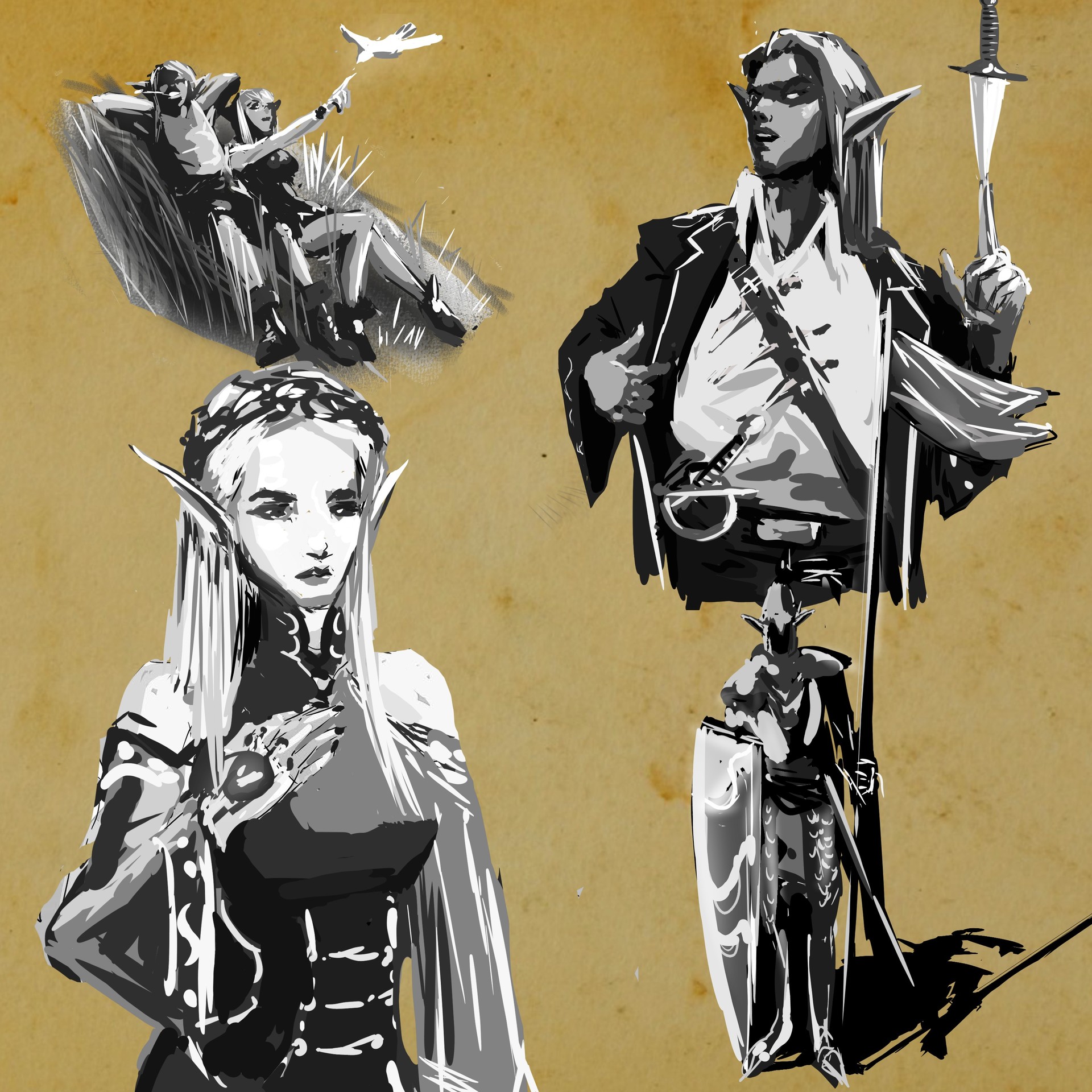 Artstation Fantasy Races Concept Art Juan Cristobal Aedo