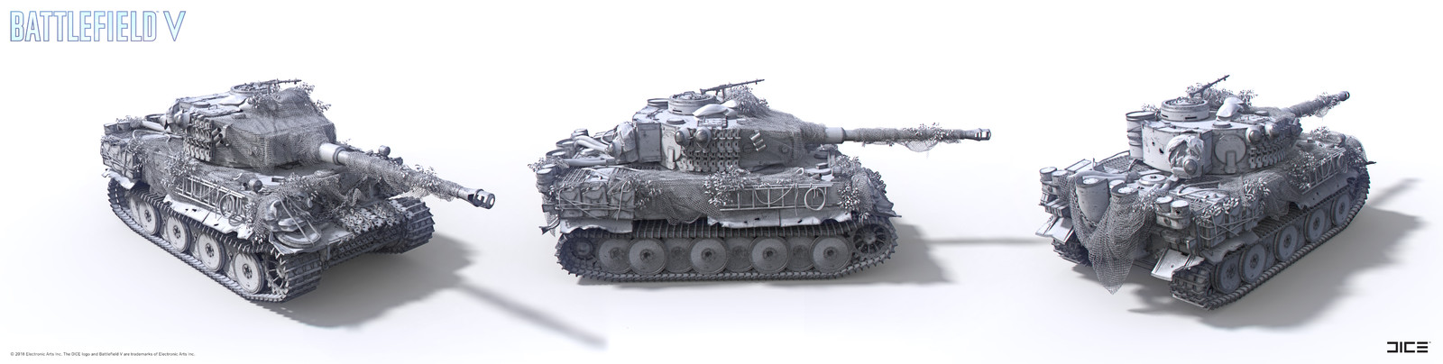 "Battlefield V" - The Last Tiger - Final Concept Sculpture turntable