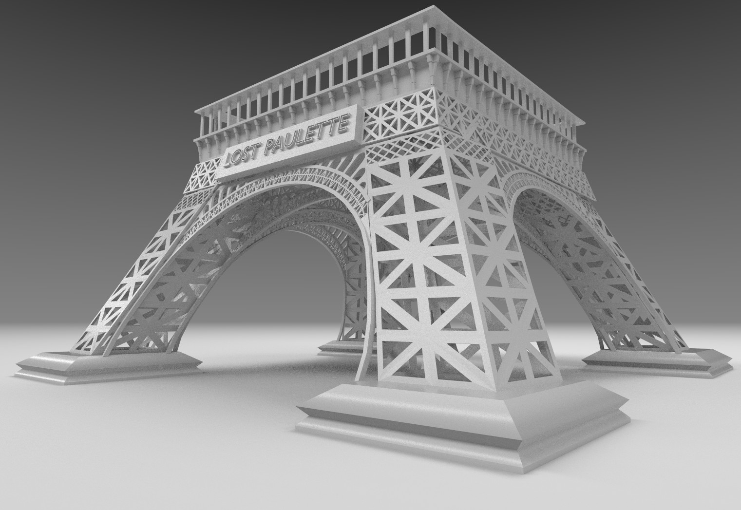 eiffel tower first floor l lost paulette